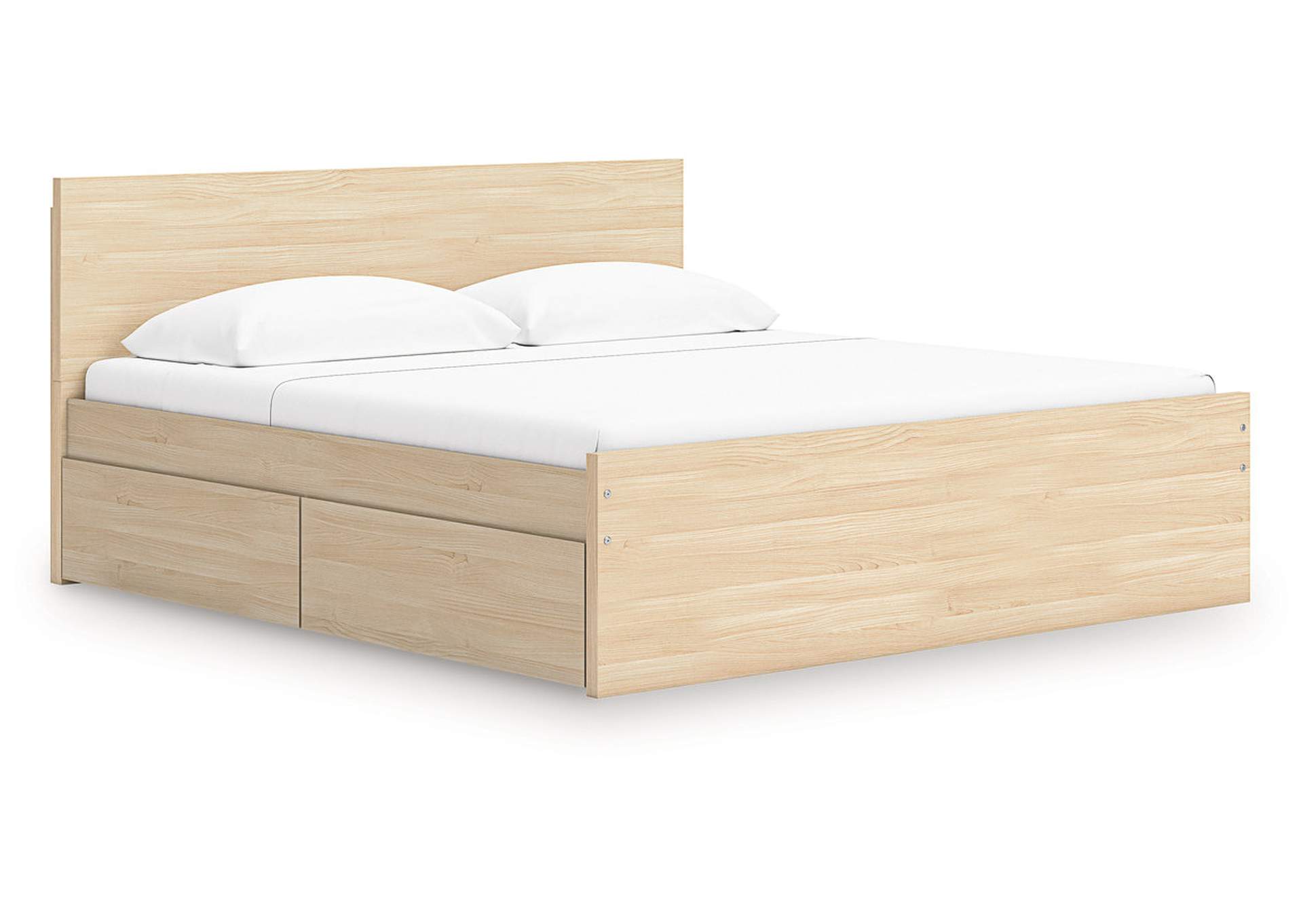 Onita Queen Panel Platform Bed with 2 Side Storage