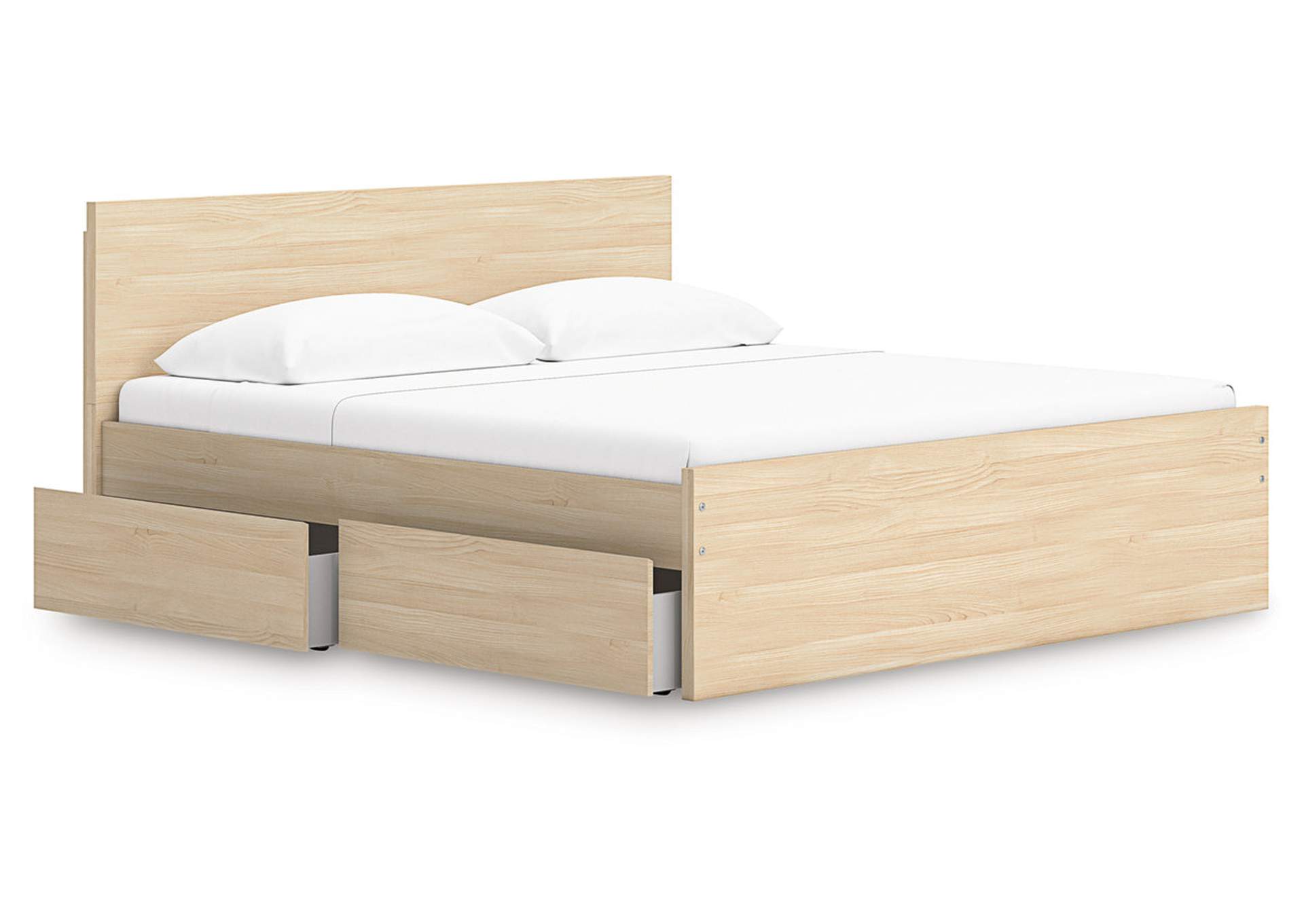 Onita King Panel Platform Bed with Storage image 3