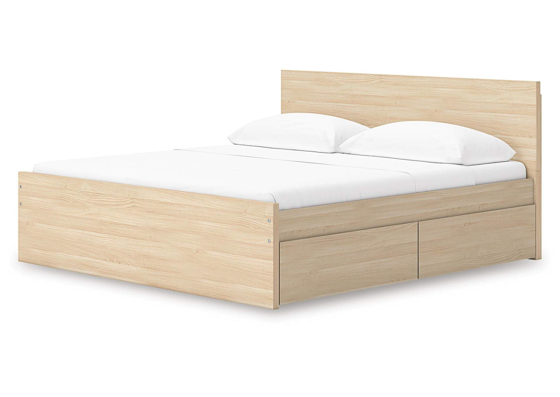 Onita King Panel Platform Bed with 2 Side Storage image 9