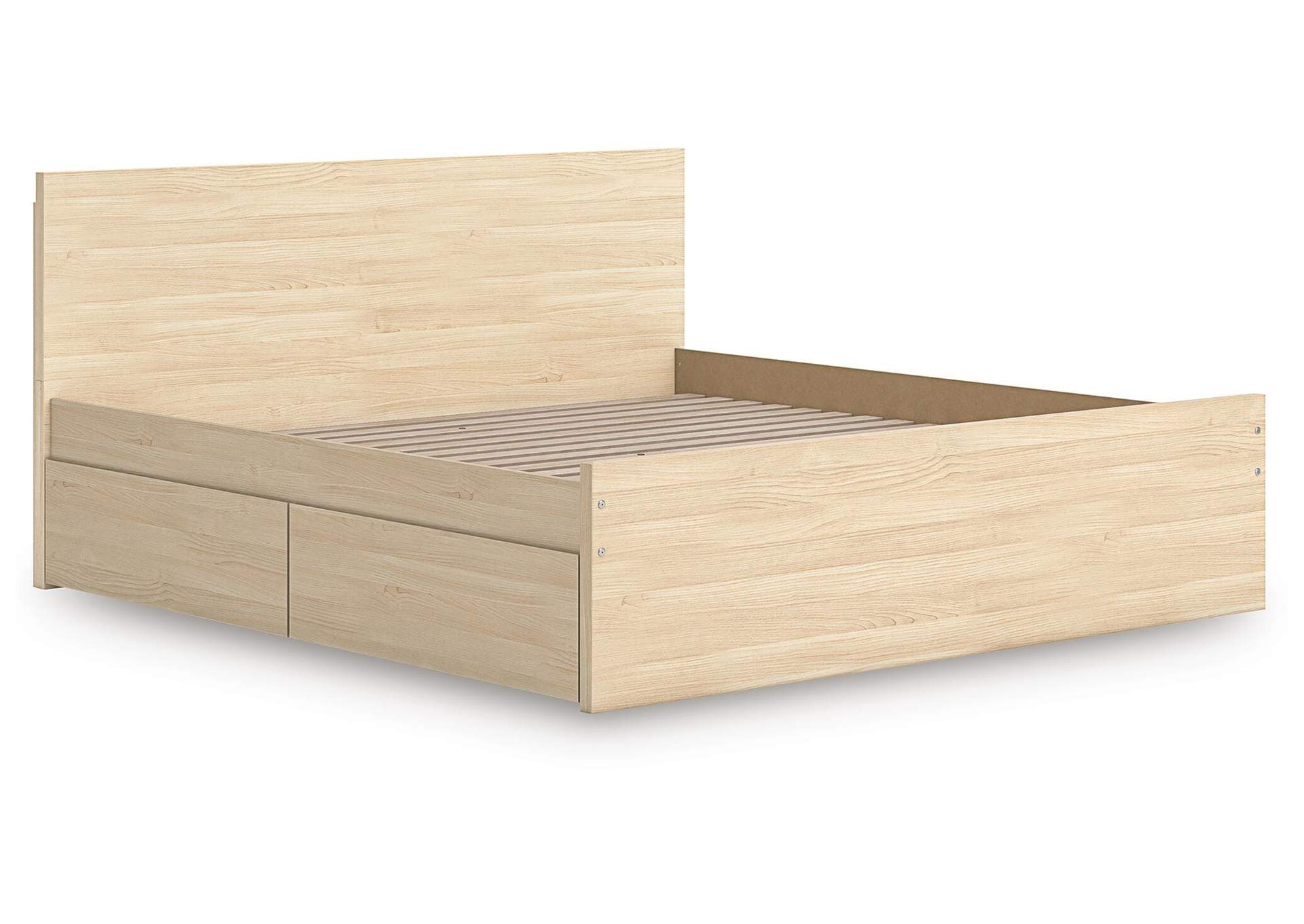 Onita King Panel Platform Bed with 2 Side Storage image 5