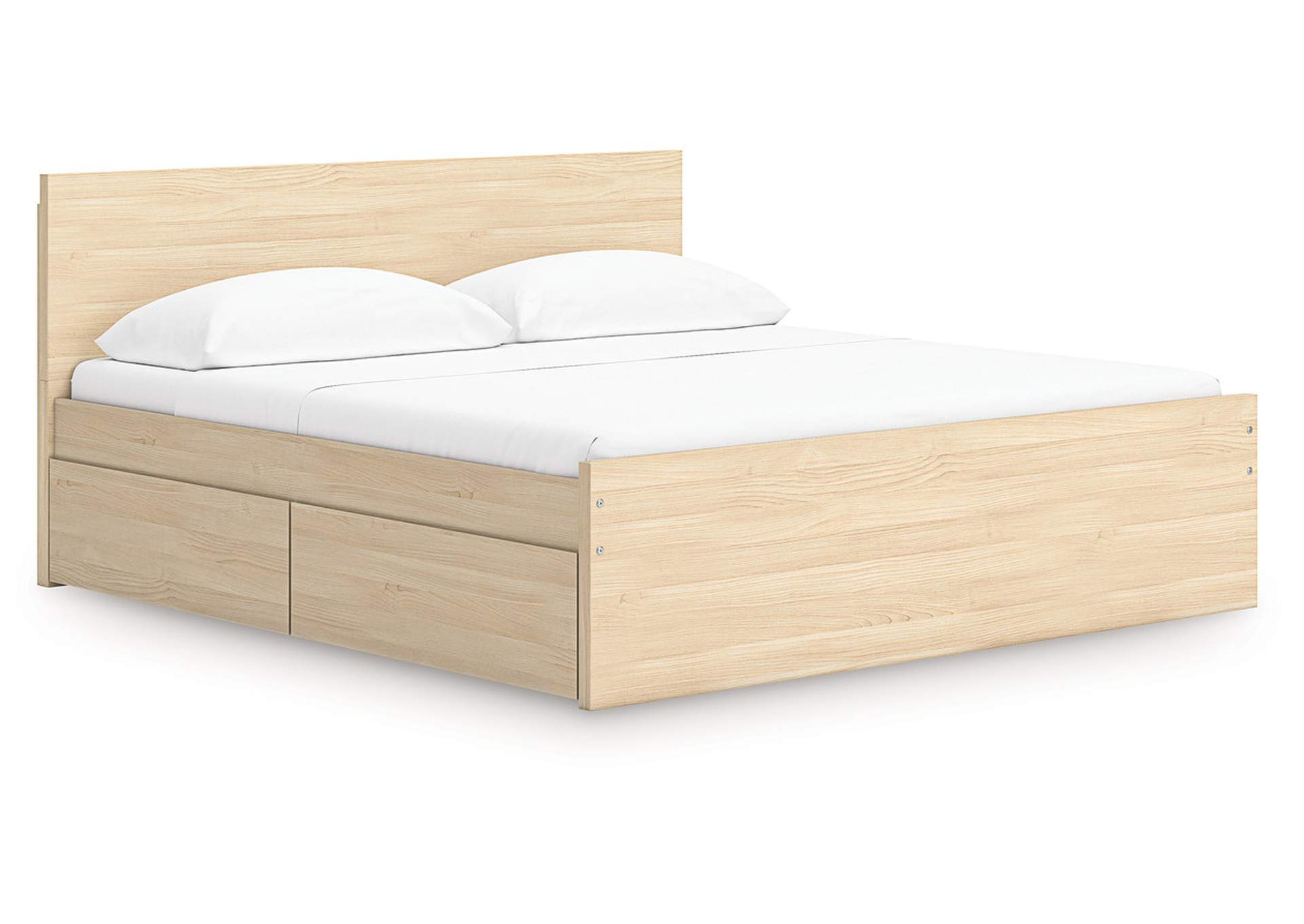 Onita King Panel Platform Bed with 2 Side Storage image 1