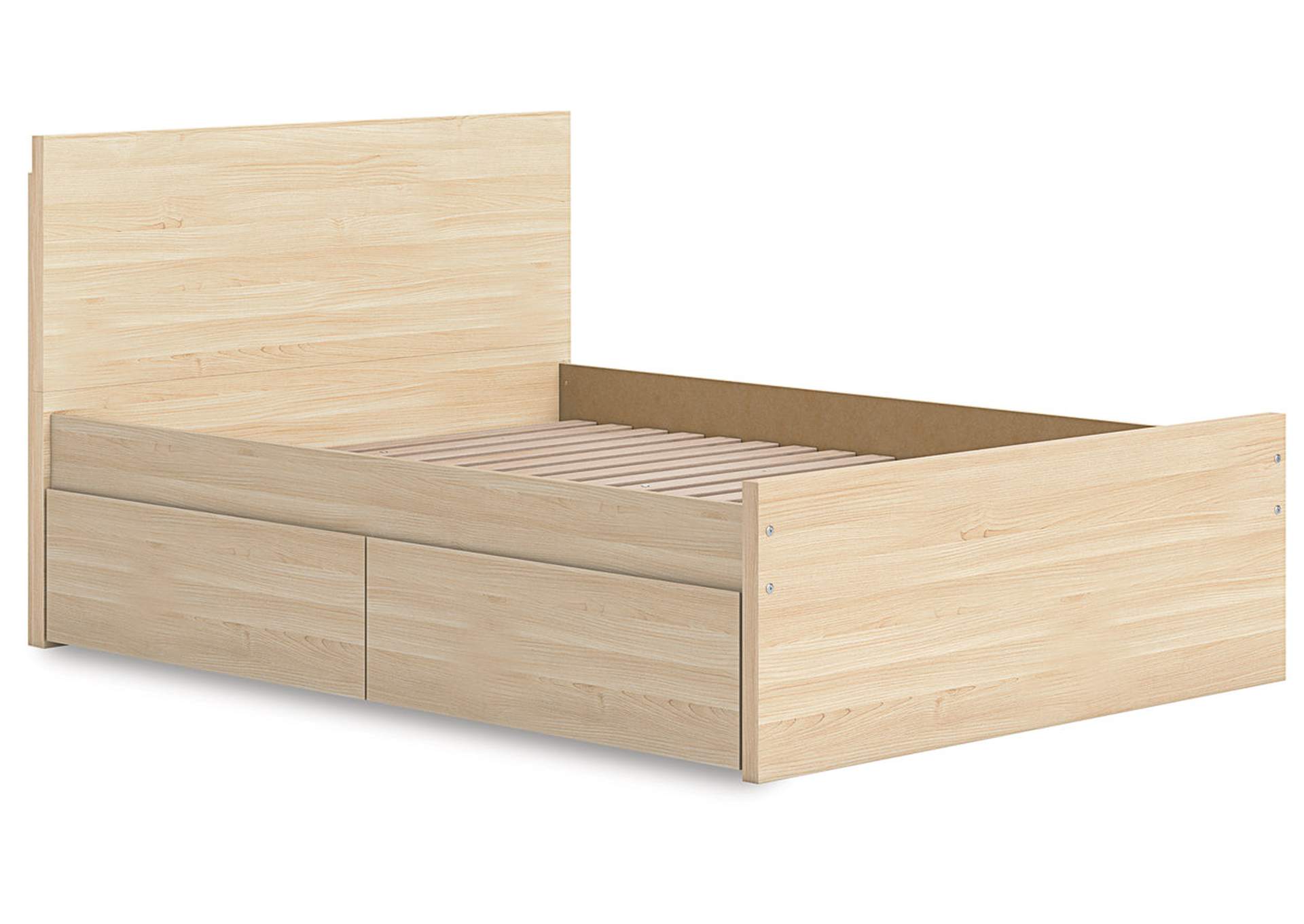 Onita Full Panel Platform Bed with 1 Side Storage image 4