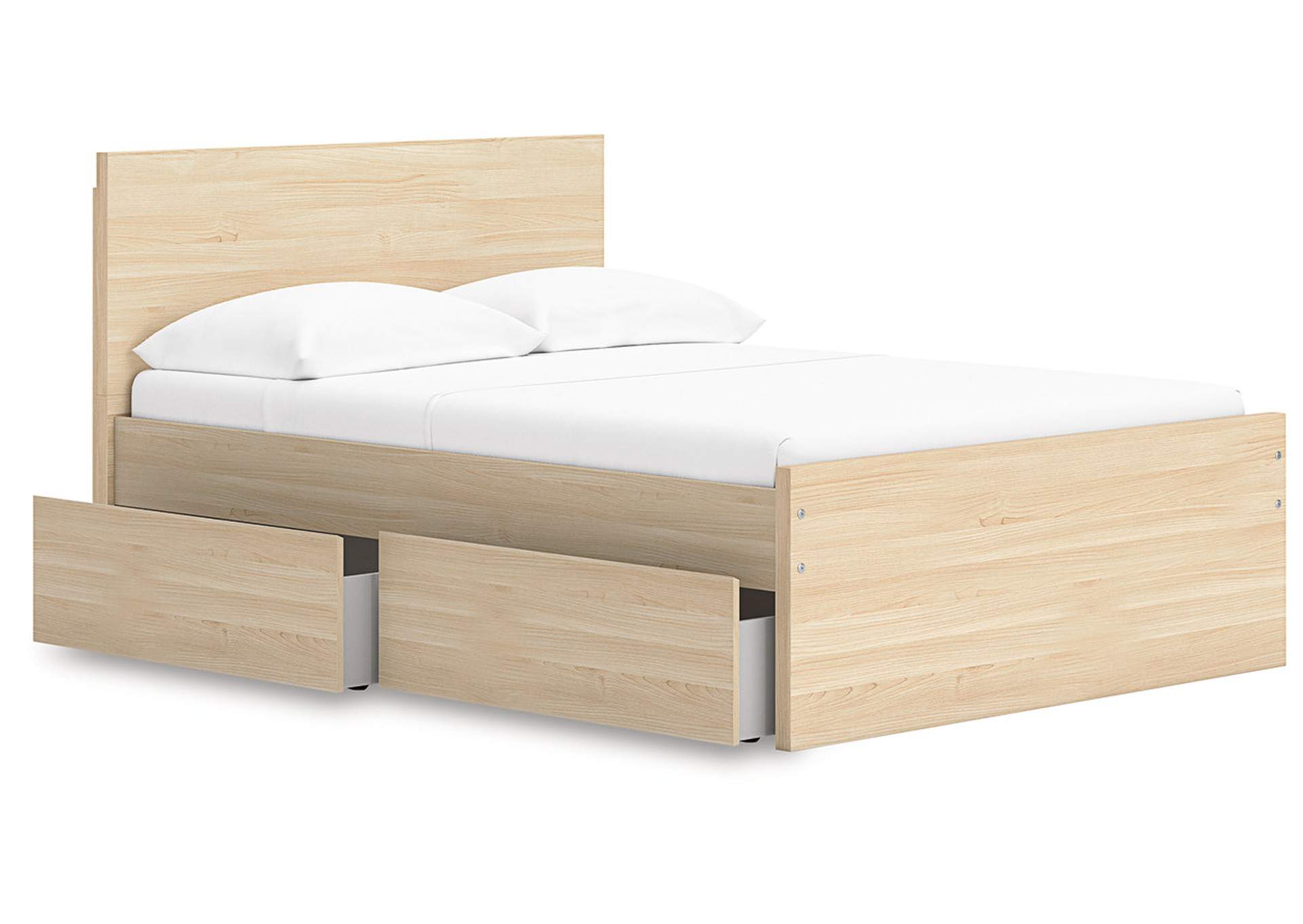 Onita Full Panel Platform Bed with 1 Side Storage image 3