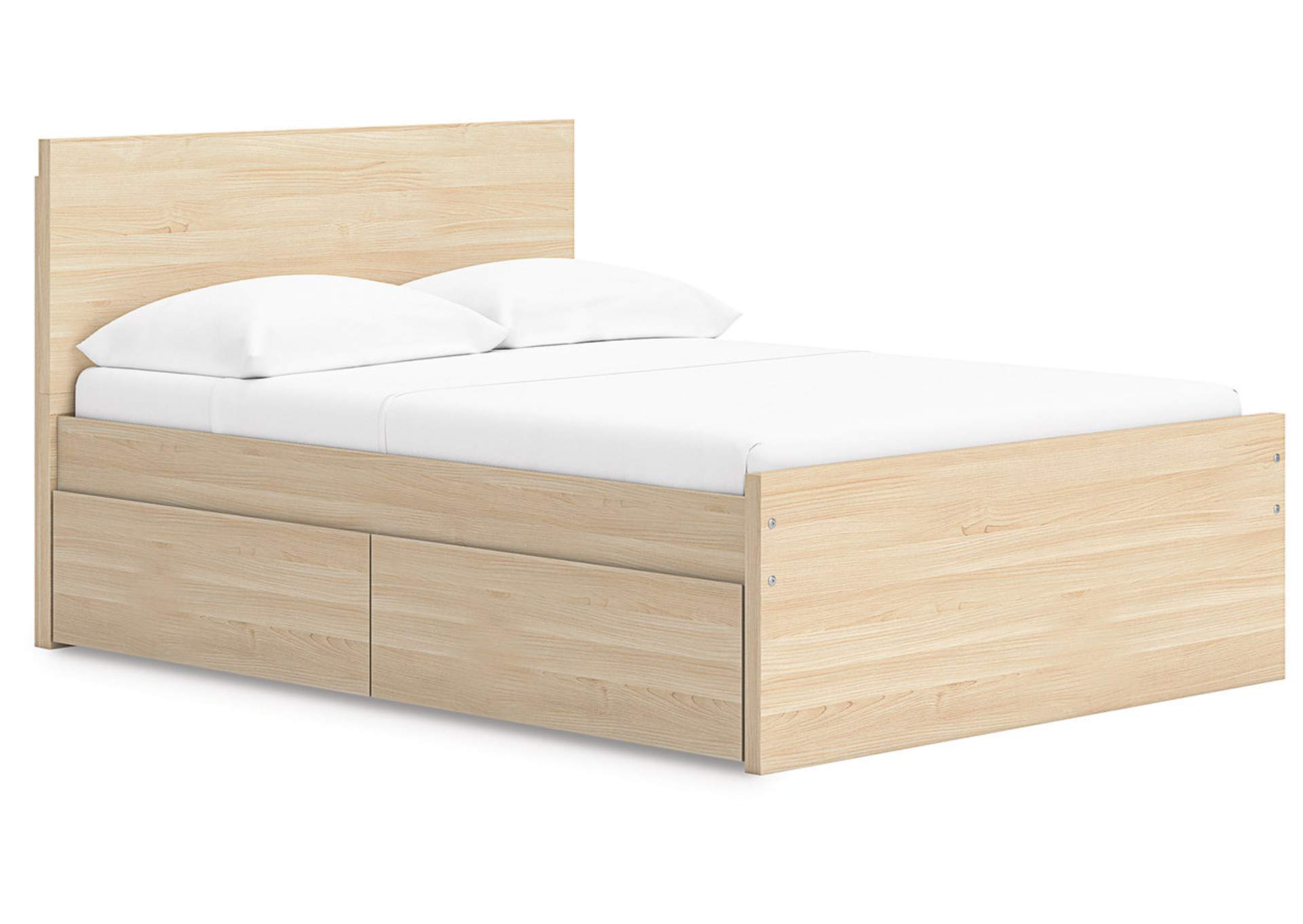 Onita Full Panel Platform Bed with 1 Side Storage image 1