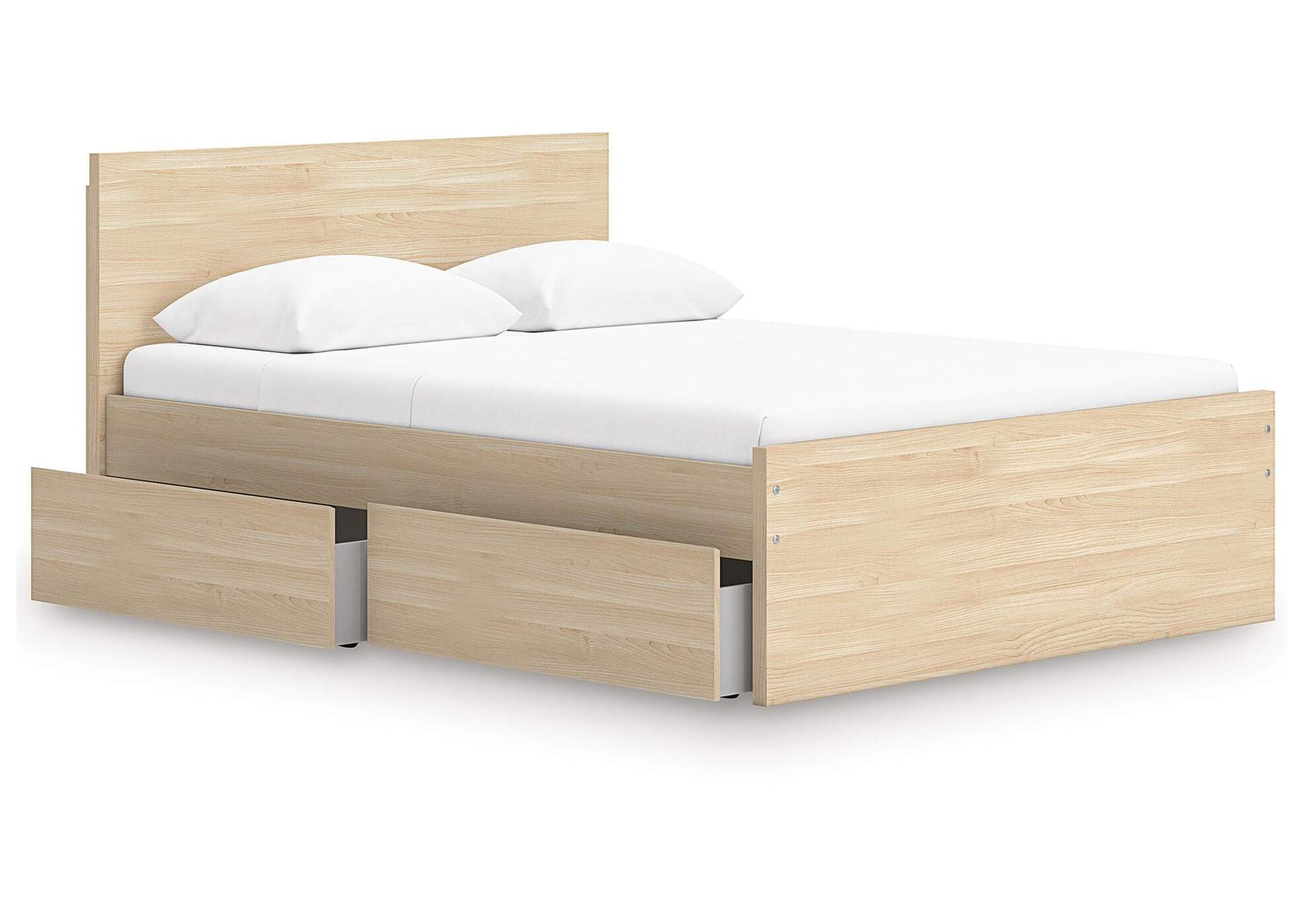Onita Full Panel Platform Bed with 2 Side Storage image 3