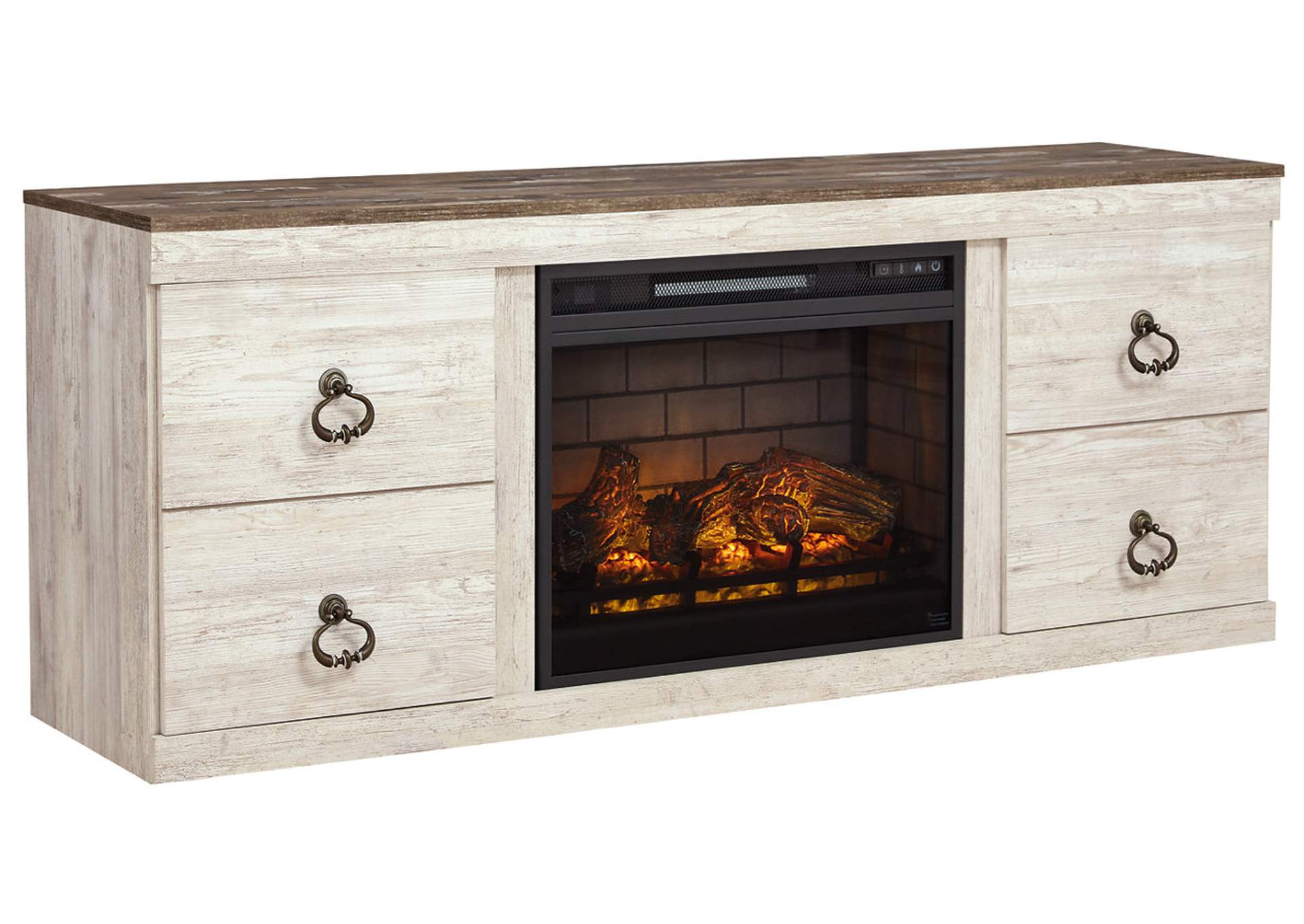 Willowton TV Stand with Electric Fireplace image 3