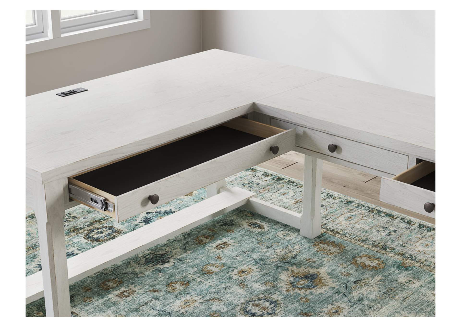 Robbinsdale L-Shaped Home Office Desk image 10