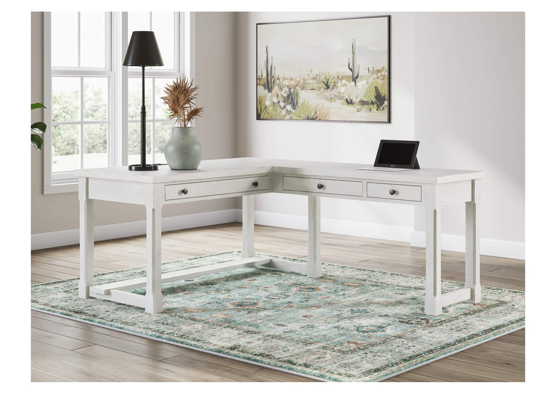 Robbinsdale L-Shaped Home Office Desk image 2