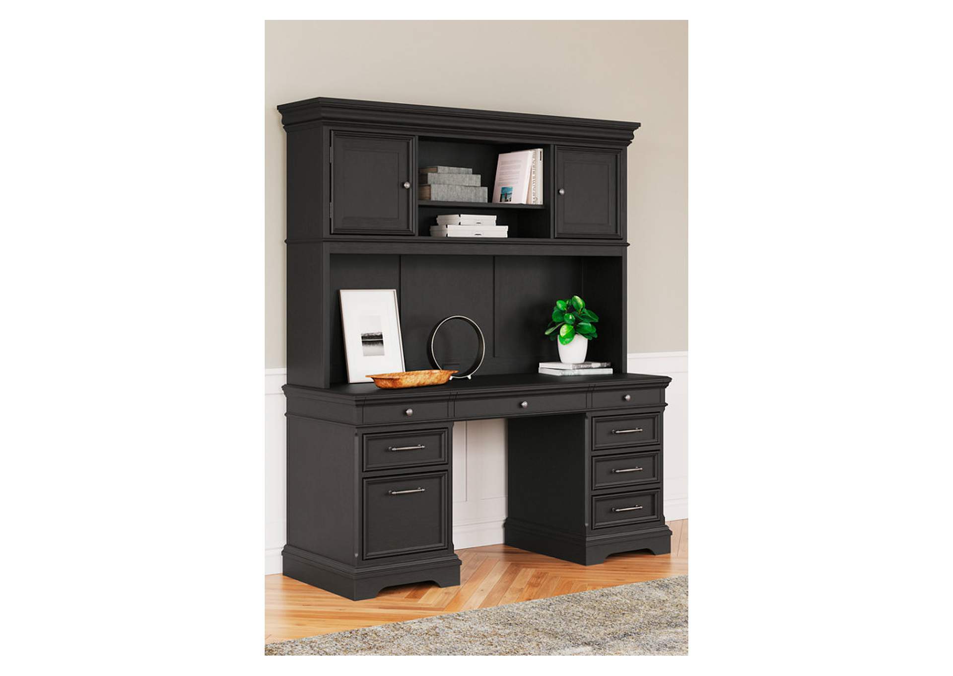 Beckincreek Home Office Credenza with Hutch image 2