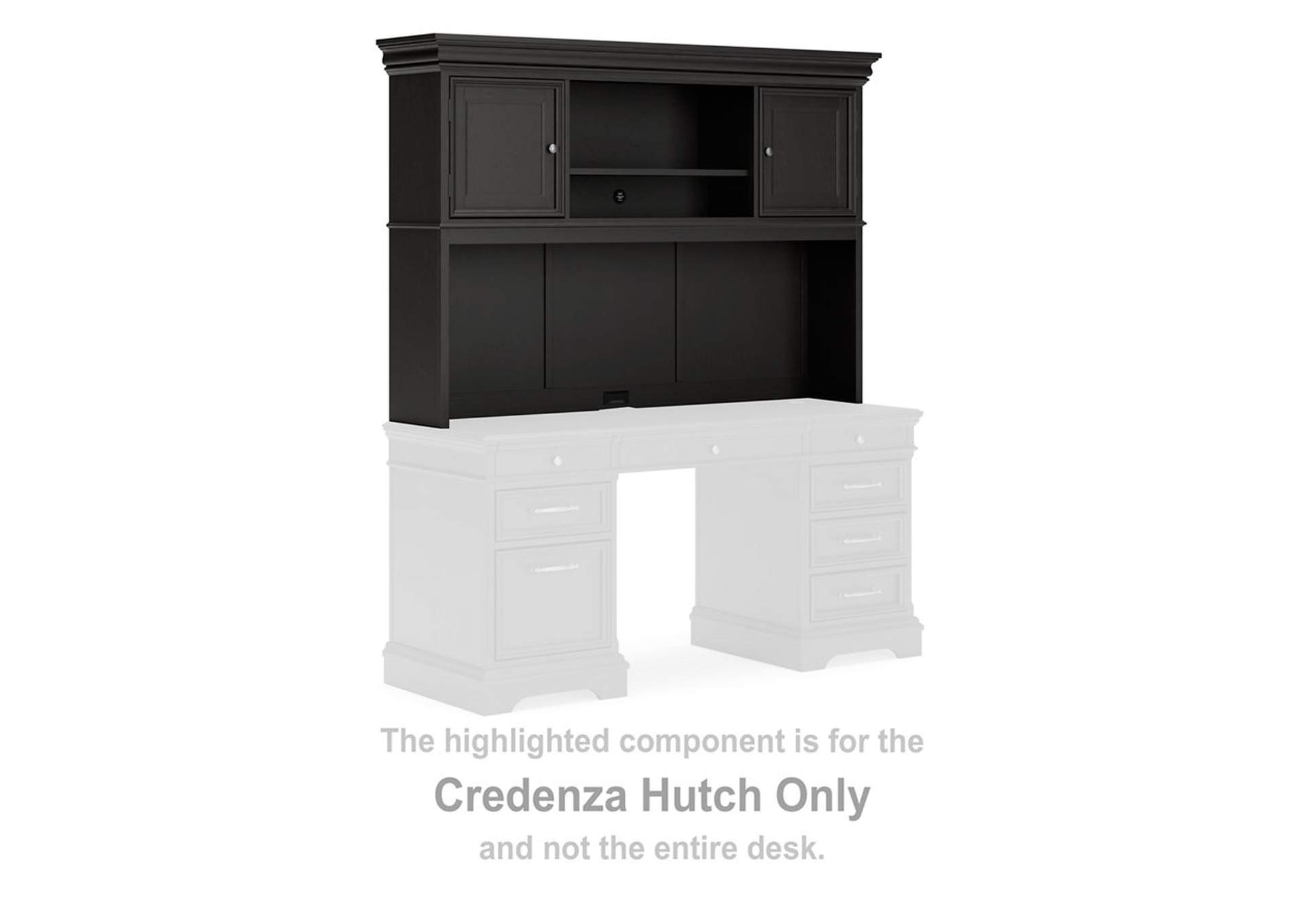 Beckincreek Home Office Credenza with Hutch