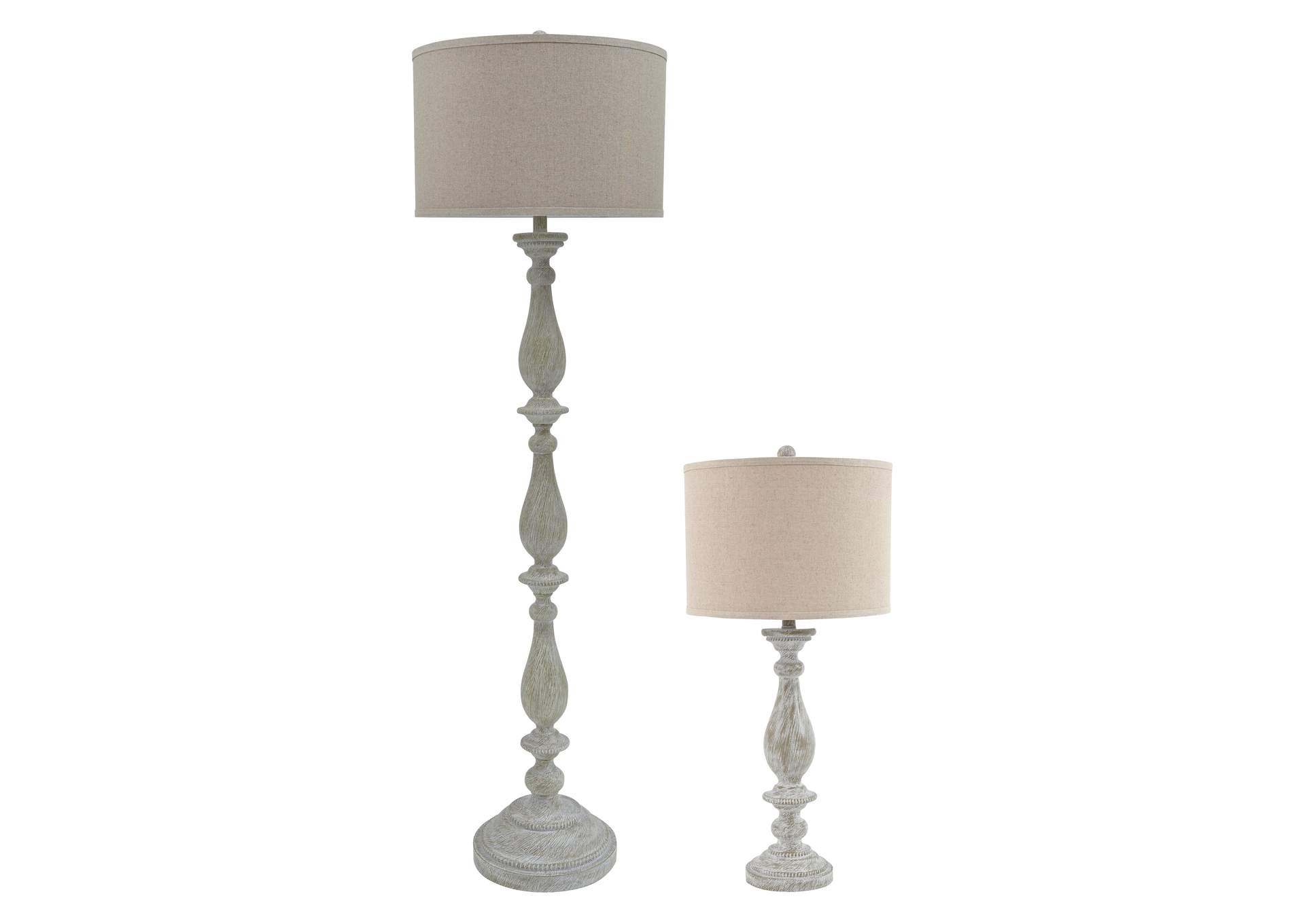 Bernadate 3-Piece Floor Lamp with 2 Table Lamps Set image 1
