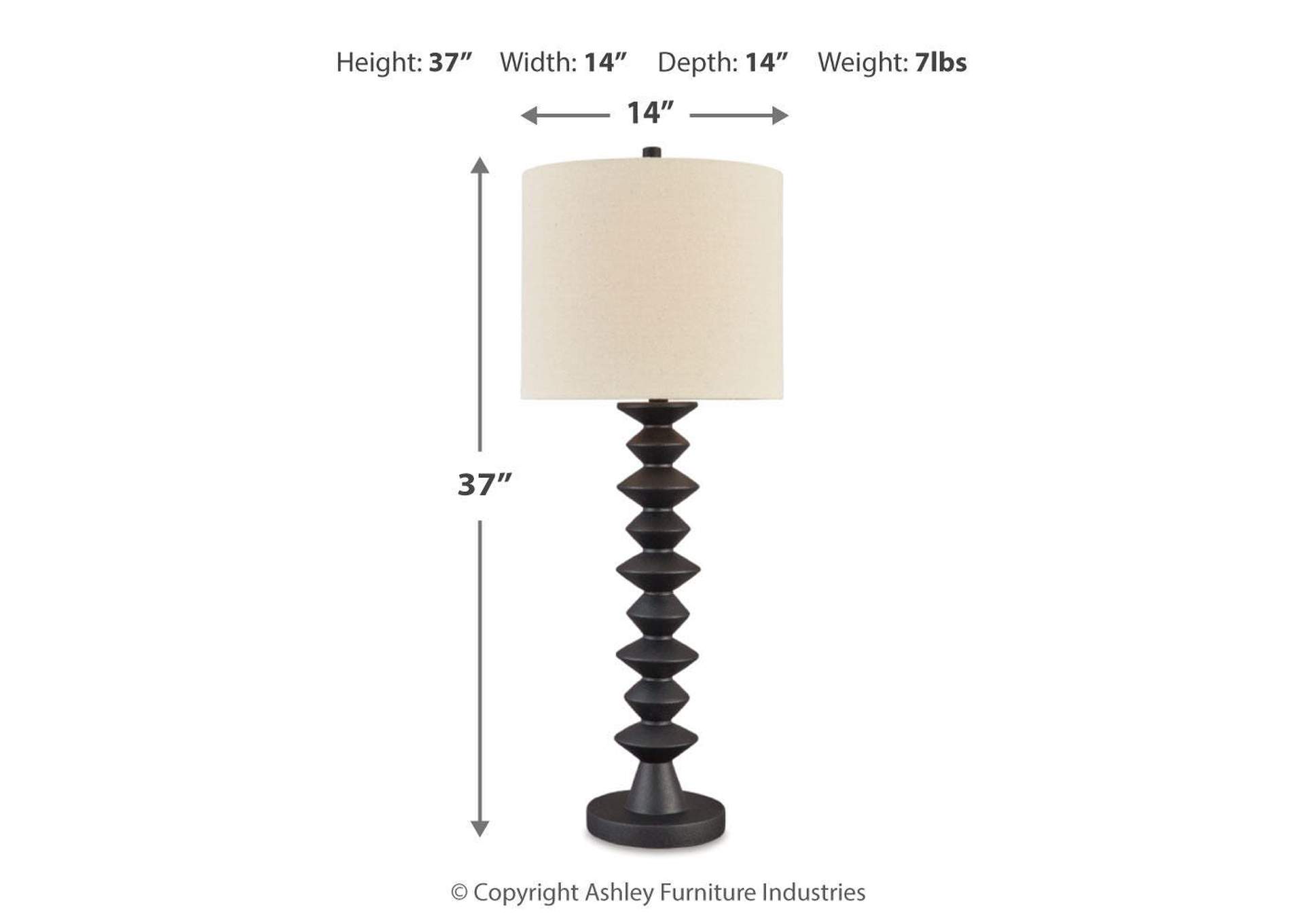 Luanndon 2-Piece Table Lamp Set image 4