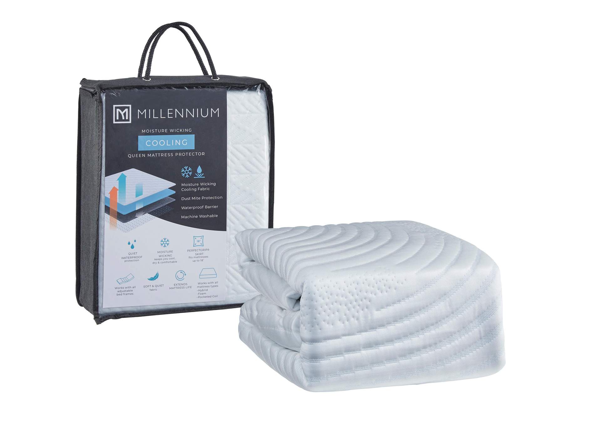 Extra Cooling Protector Full Mattress Protector image 1
