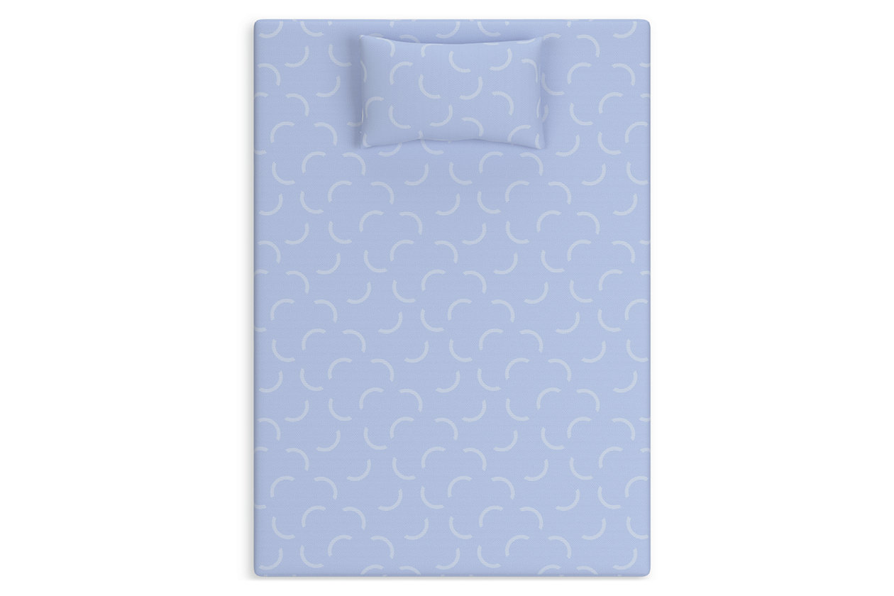 iKidz Ocean Twin Mattress and Pillow