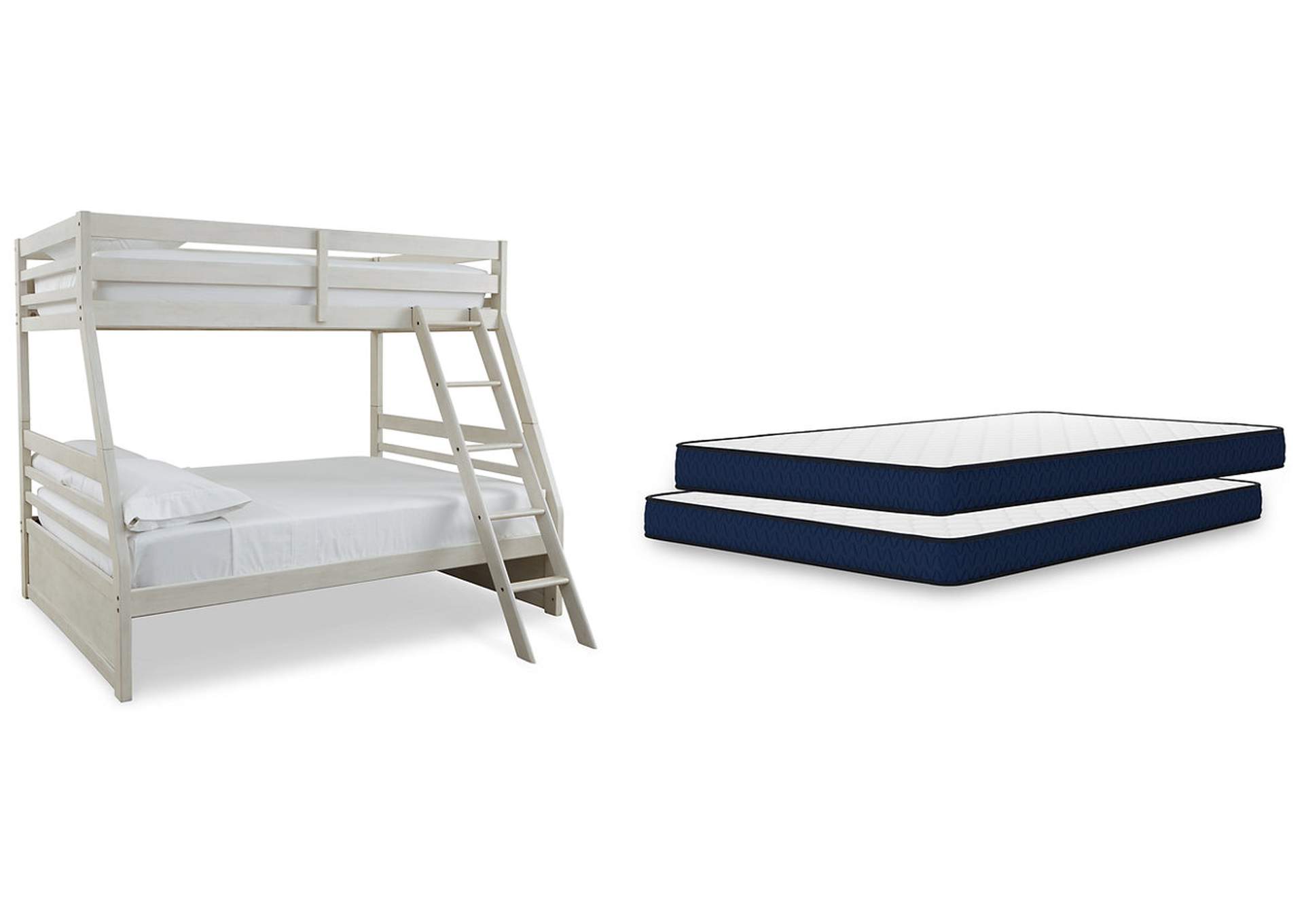 Robbinsdale Twin over Full Bunk Bed and Mattresses image 1