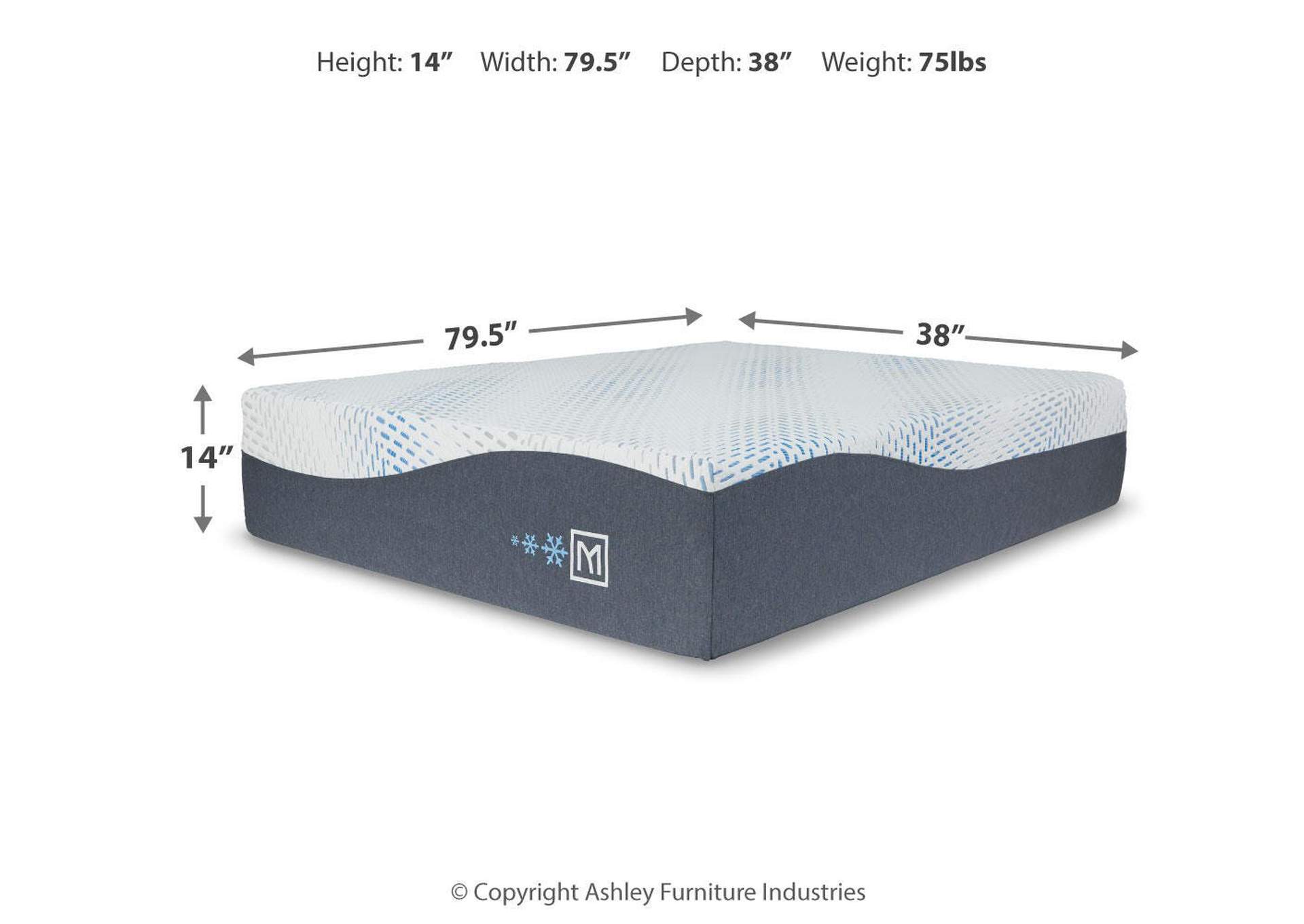 Millennium Luxury Gel Memory Foam Twin XL Mattress image 2