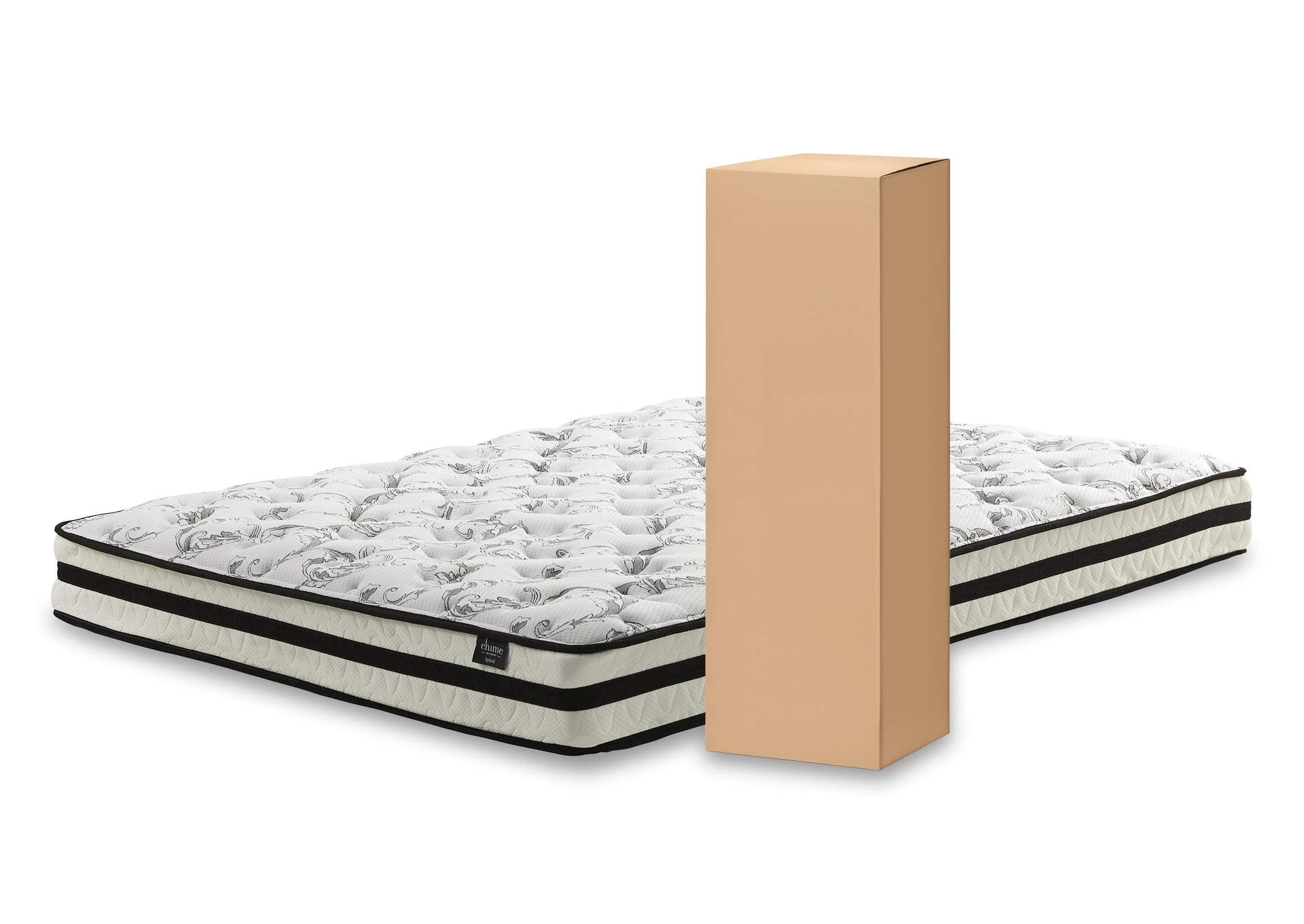 Socalle Twin Platform Bed with Chime 8 Inch Firm Innerspring Mattress image 4
