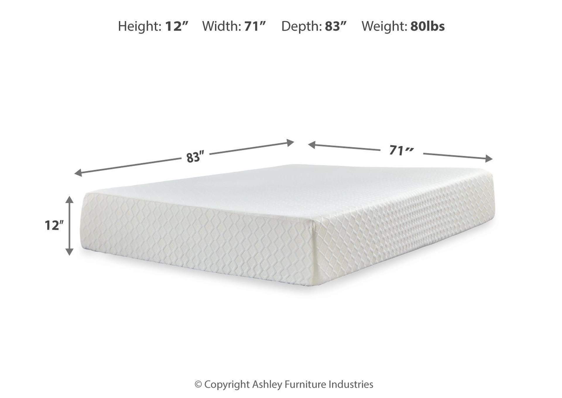 Chime 12 Inch Memory Foam Mattress with Adjustable Base image 17