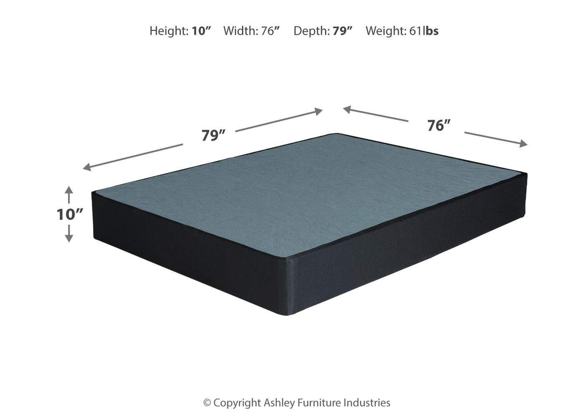 10 Inch Chime Memory Foam King Mattress and Foundation image 5