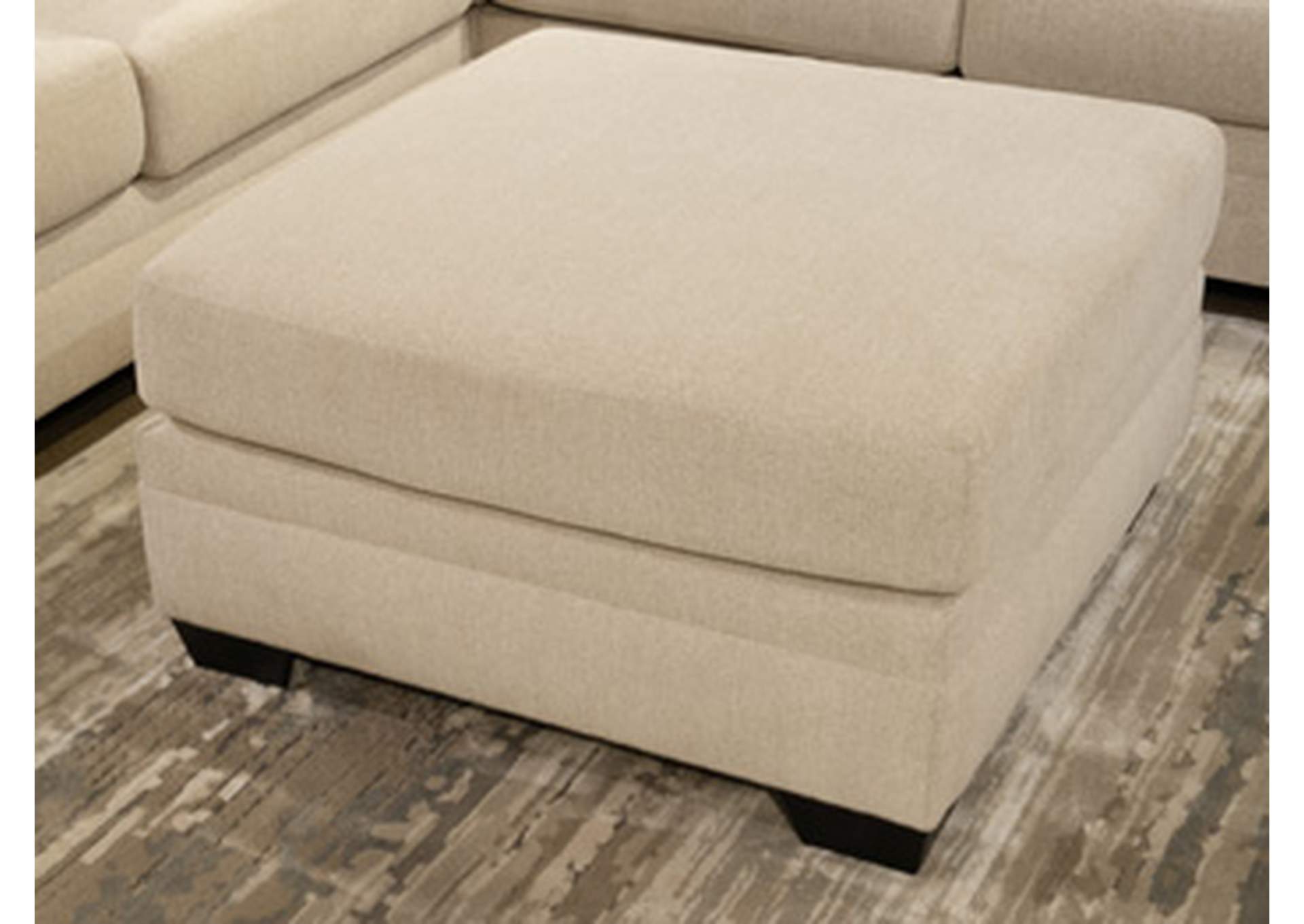 Mandi Point Oversized Accent Ottoman image 1
