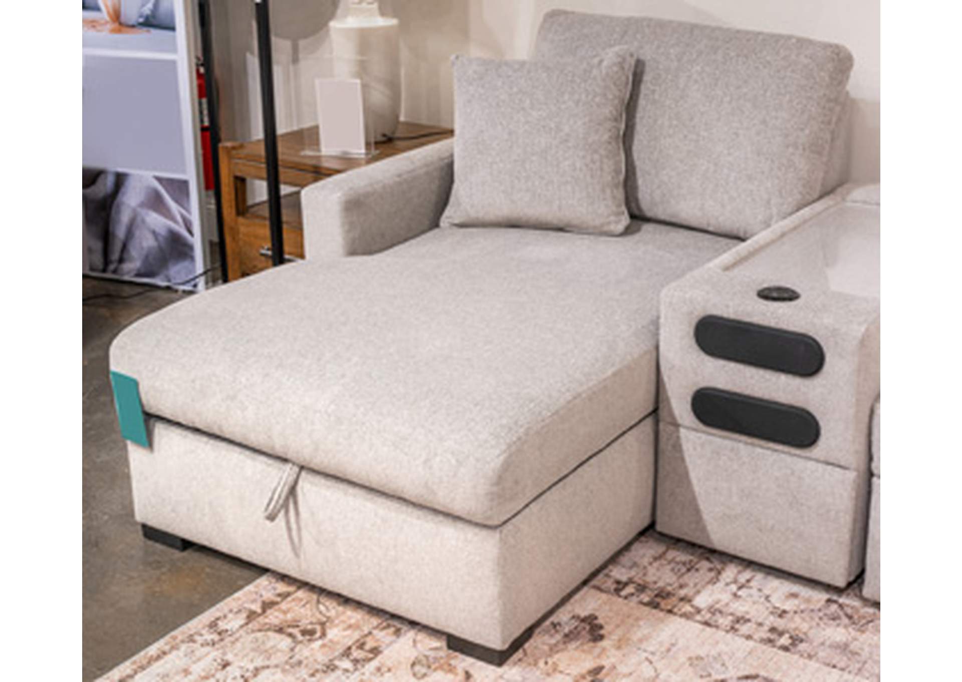 ModMax Luxe 6-Piece Sectional with Storage Chaise image 1