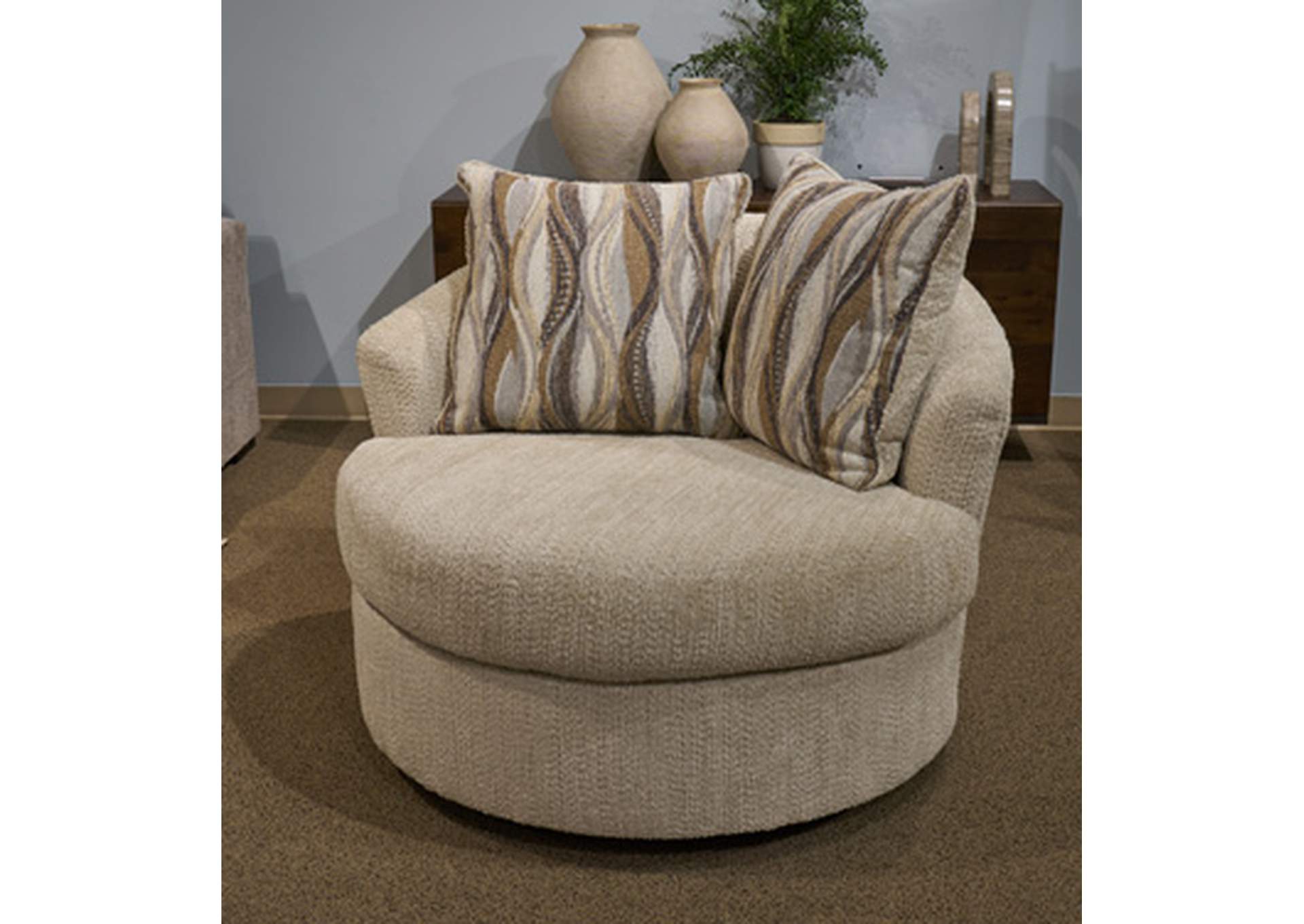 Lofwood Swivel Accent Chair image 1