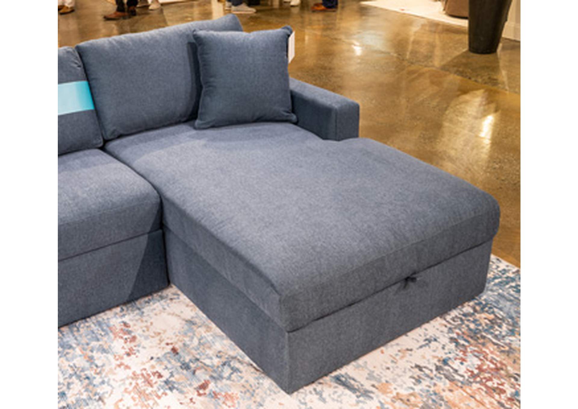 Modmax 6-Piece Sectional with Storage Chaise and Storage Console image 1