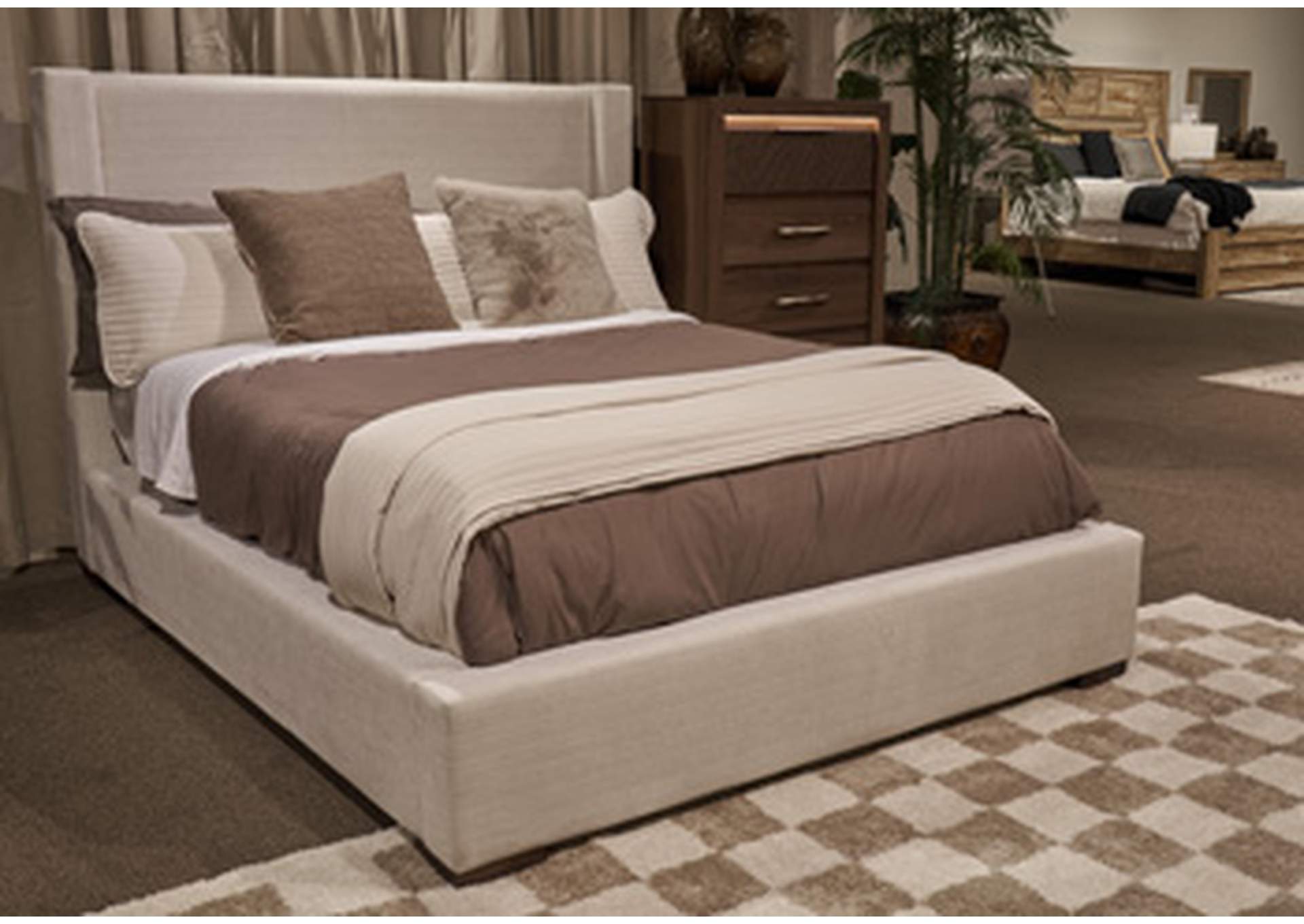 Brozmont Queen Upholstered Storage Bed image 1