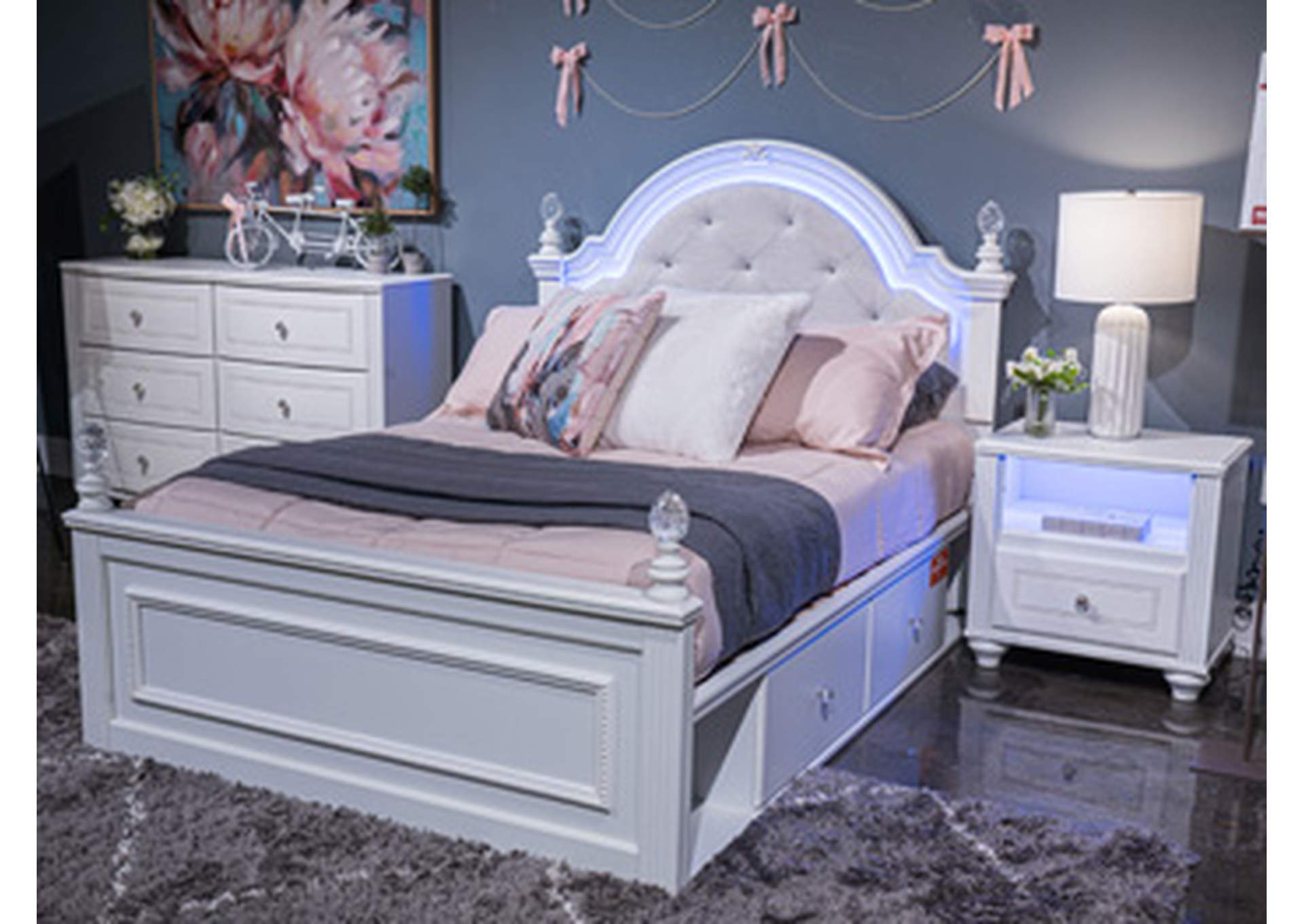 Kozlani Full Upholstered Panel Headboard image 9