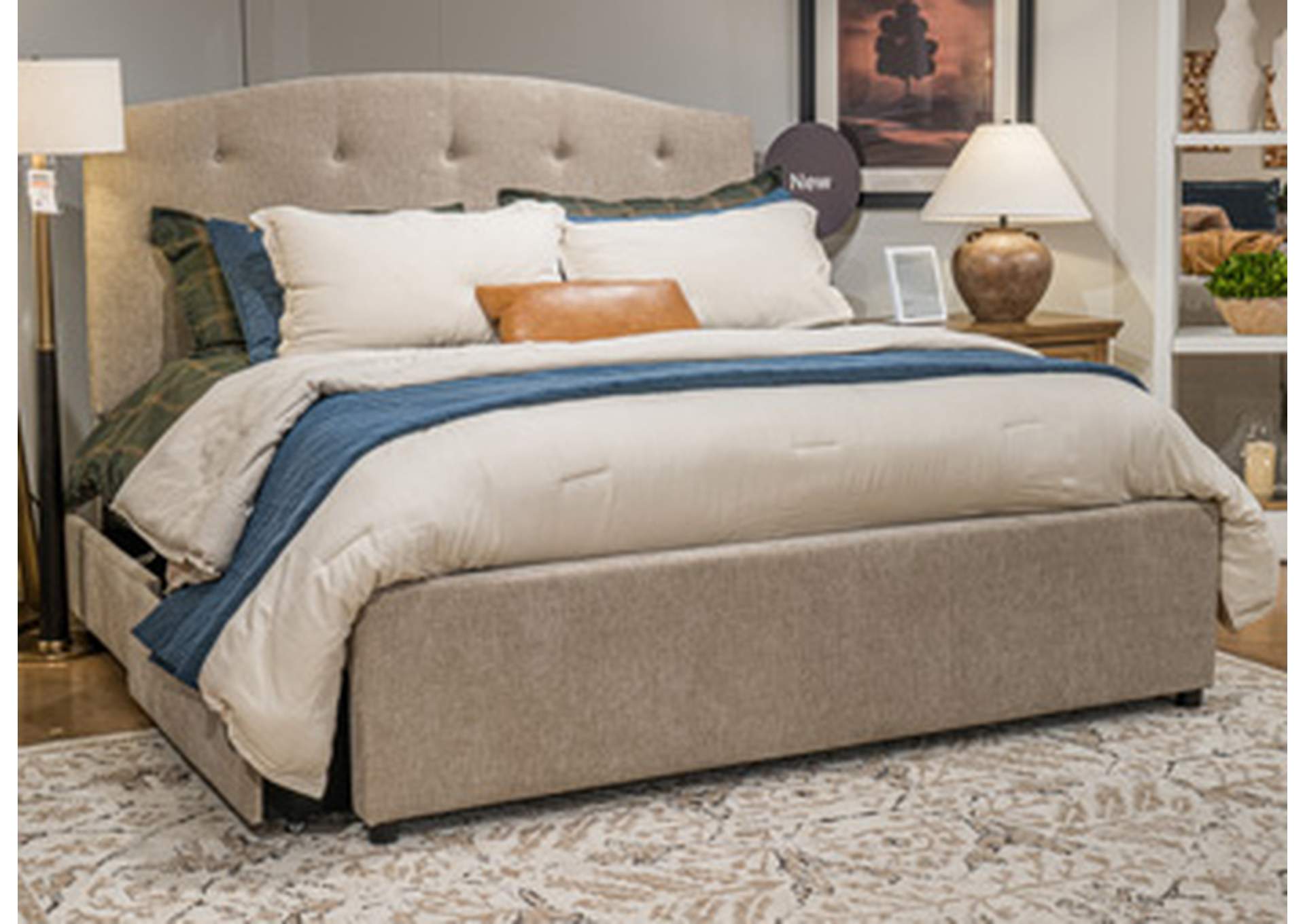 Porter Queen Upholstered Storage Bed image 1
