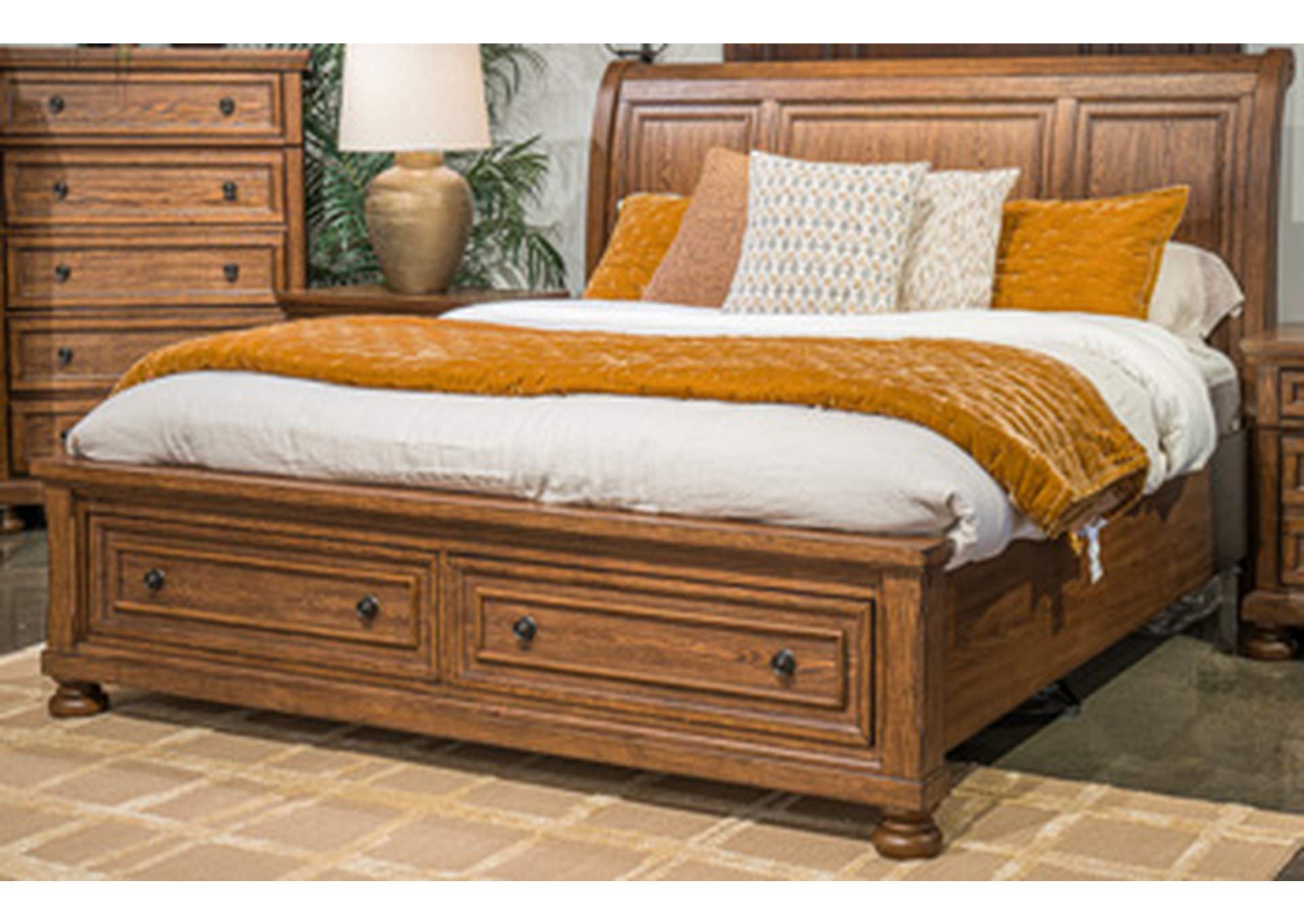 Zackaryn Queen Sleigh Storage Bed image 1
