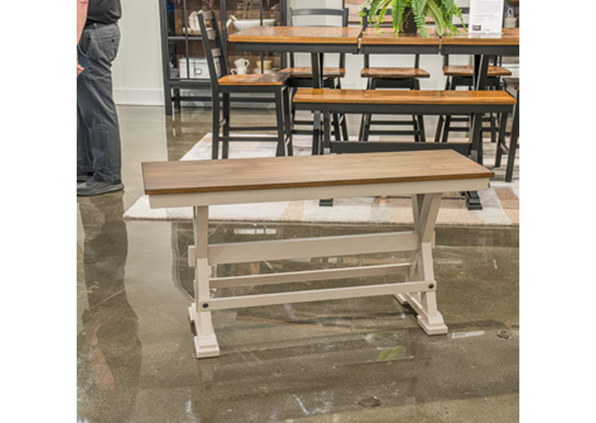 Brinfern 48" Counter Height Bench image 1
