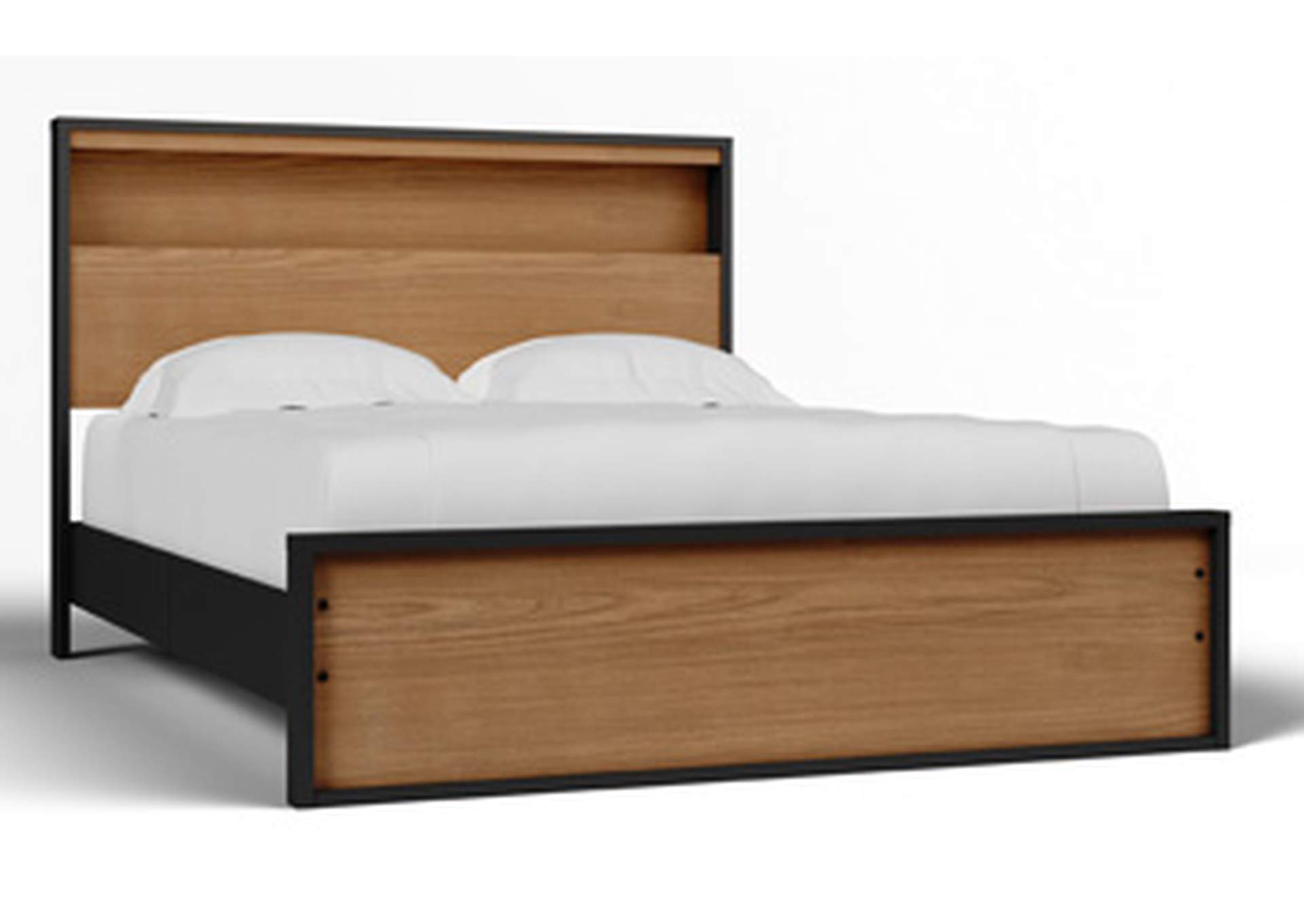 Kozmour Queen Bookcase Complete Bed Frame image 1