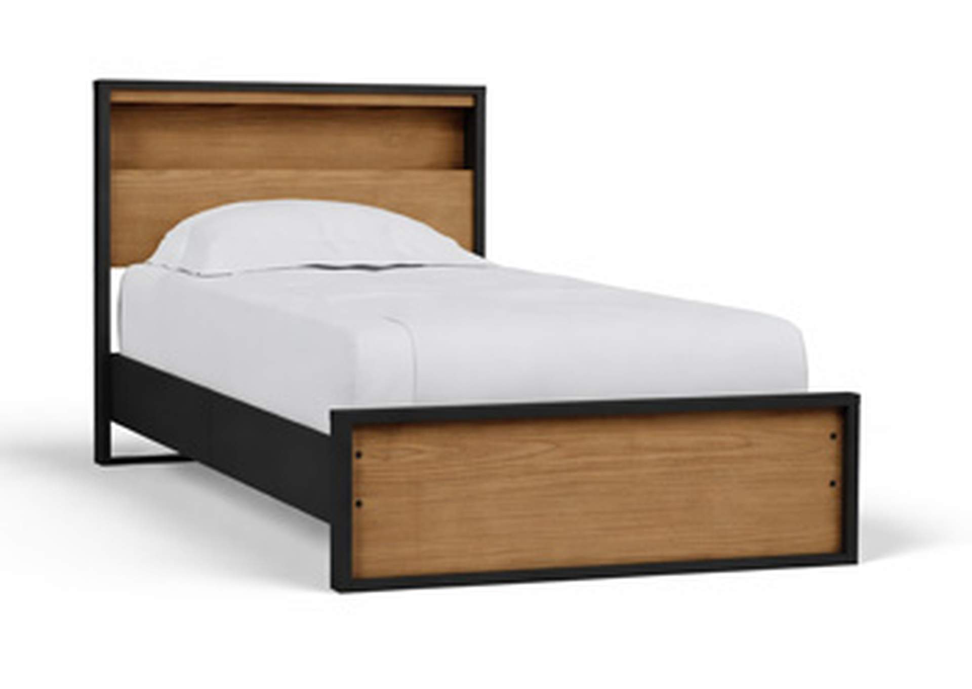 Kozmour Twin Bookcase Complete Bed Frame image 1