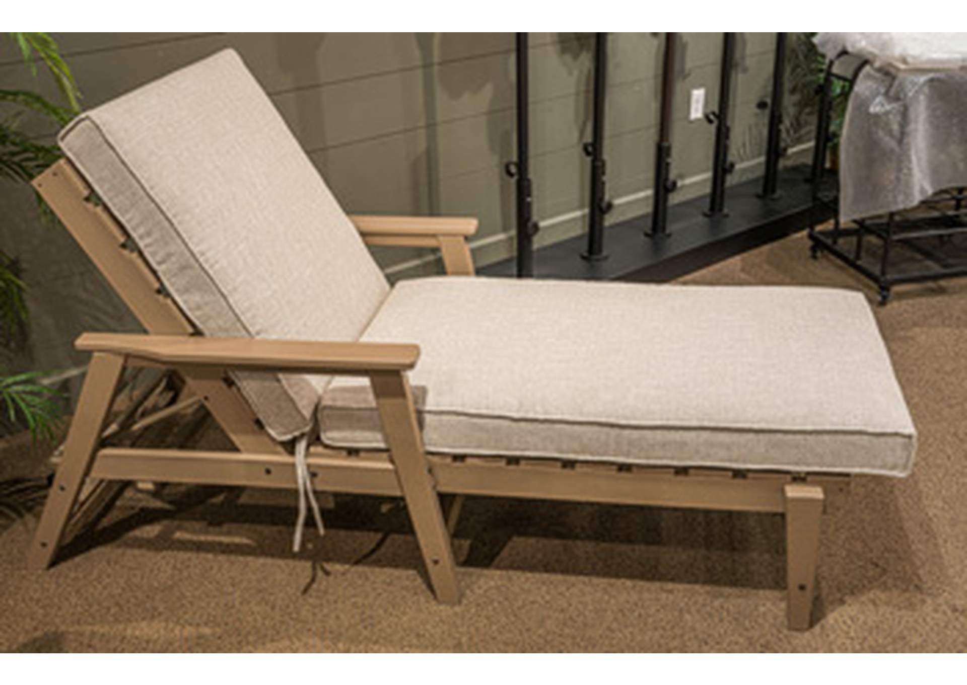 Grover Beach Outdoor Chaise Lounge with Cushion image 1