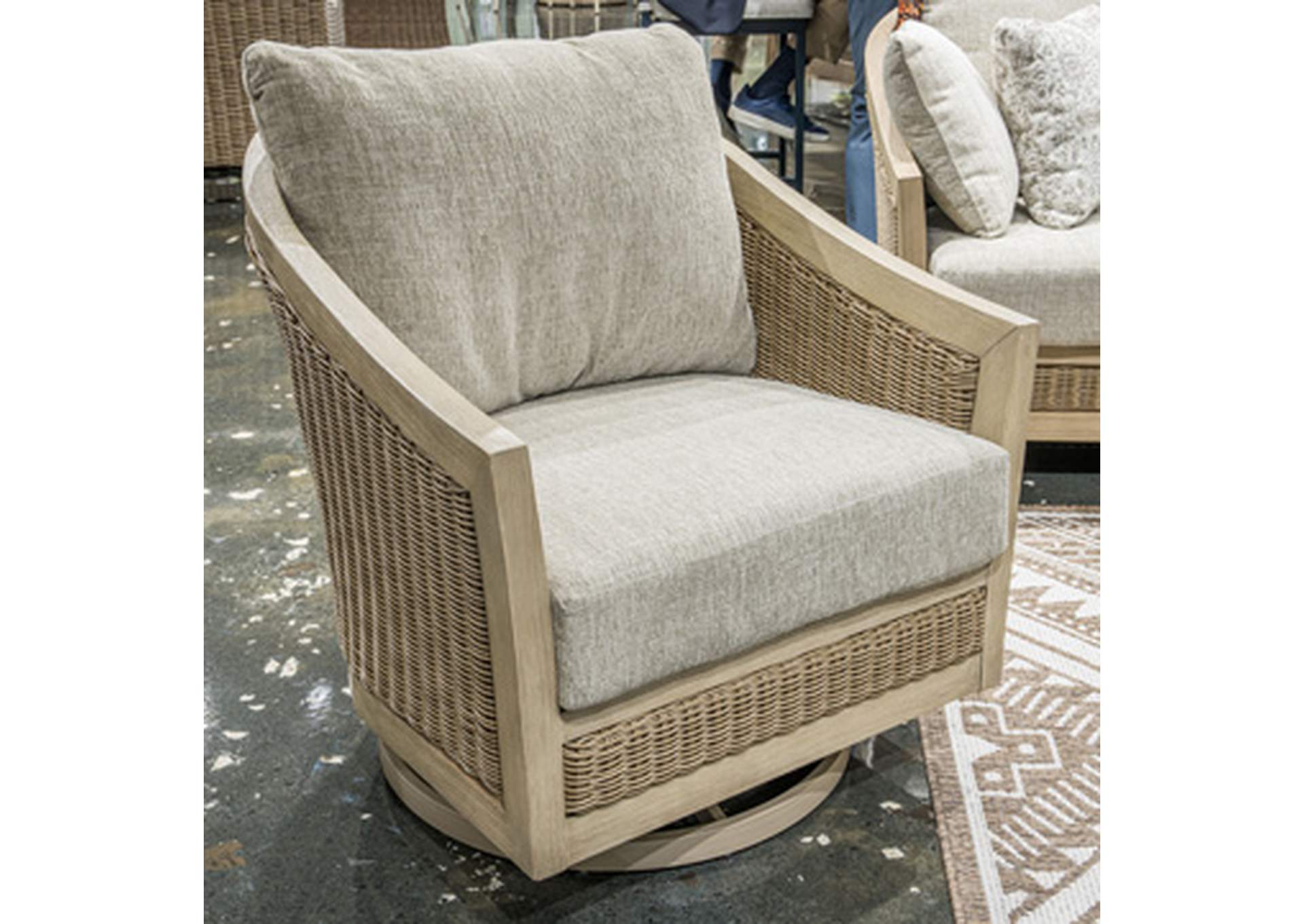 Thunder Trails Outdoor Swivel Lounge Chair image 1