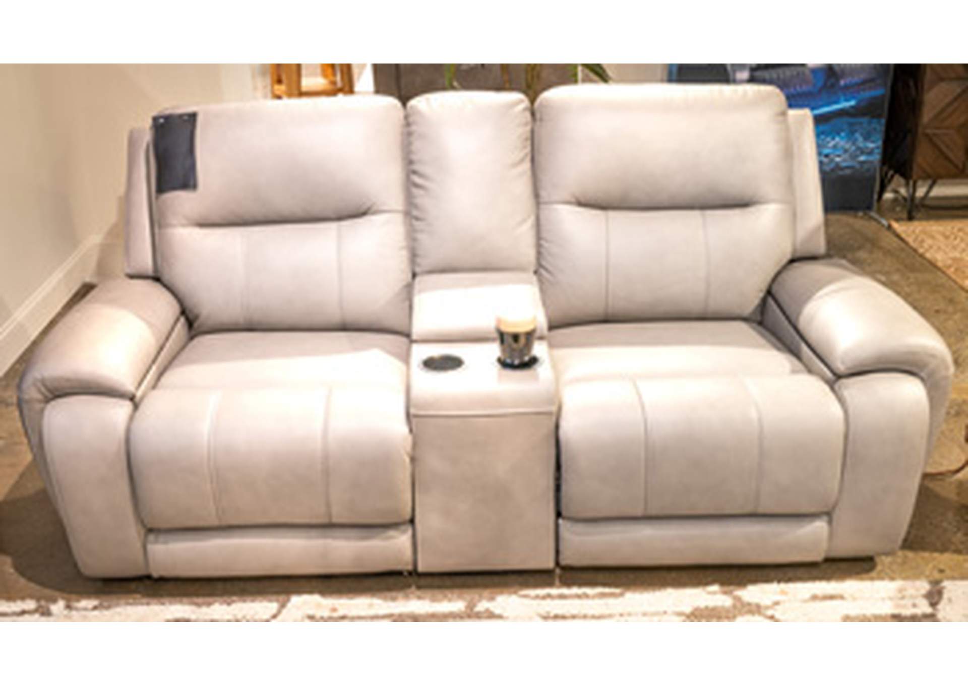 Real Moments Power Reclining Loveseat with Audio Seating image 1