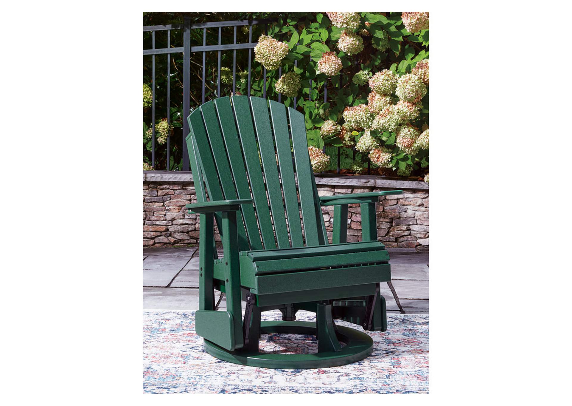 Shell Beach Outdoor Swivel Glider Chair image 7