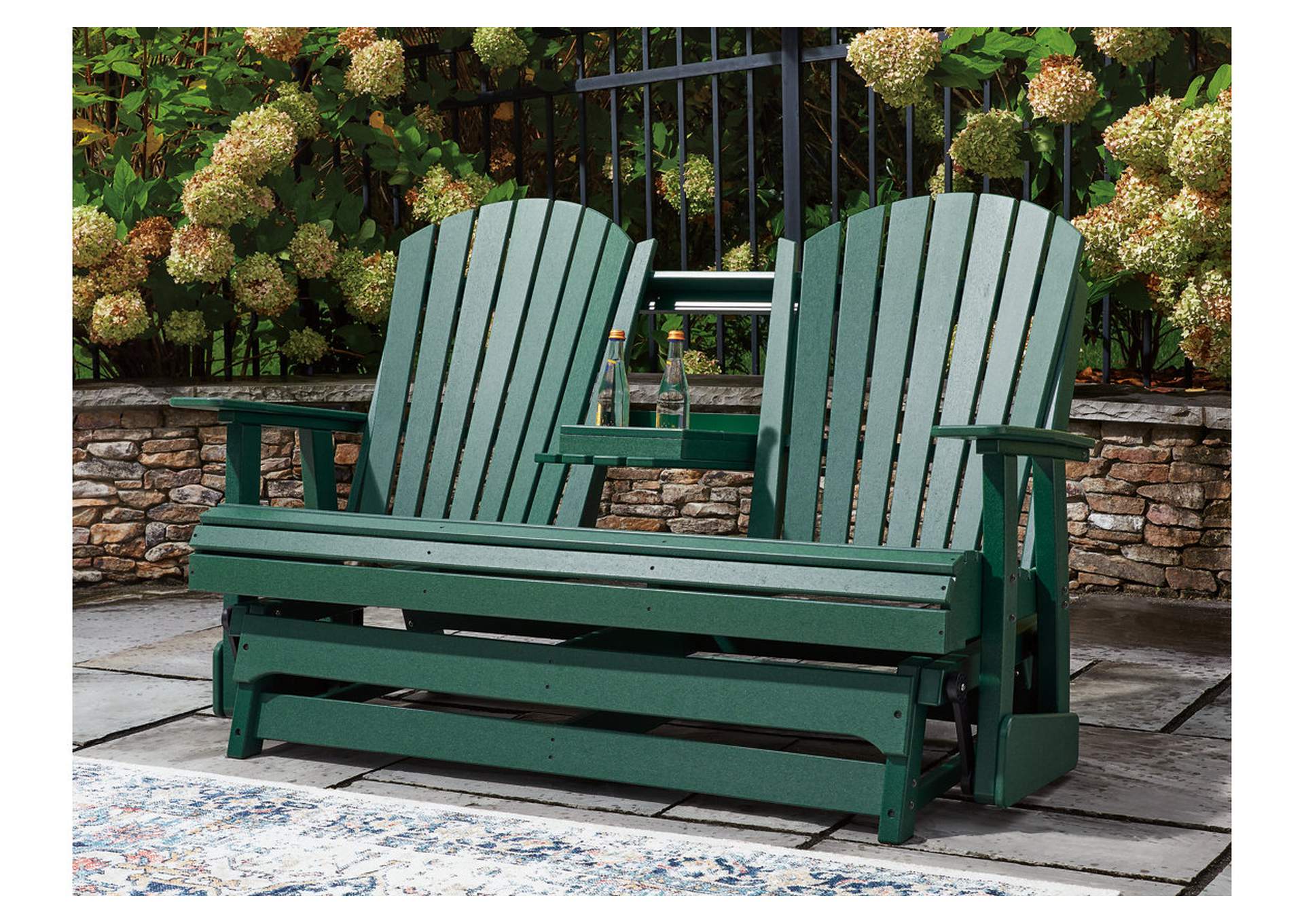 Shell Beach Outdoor Loveseat Glider image 7