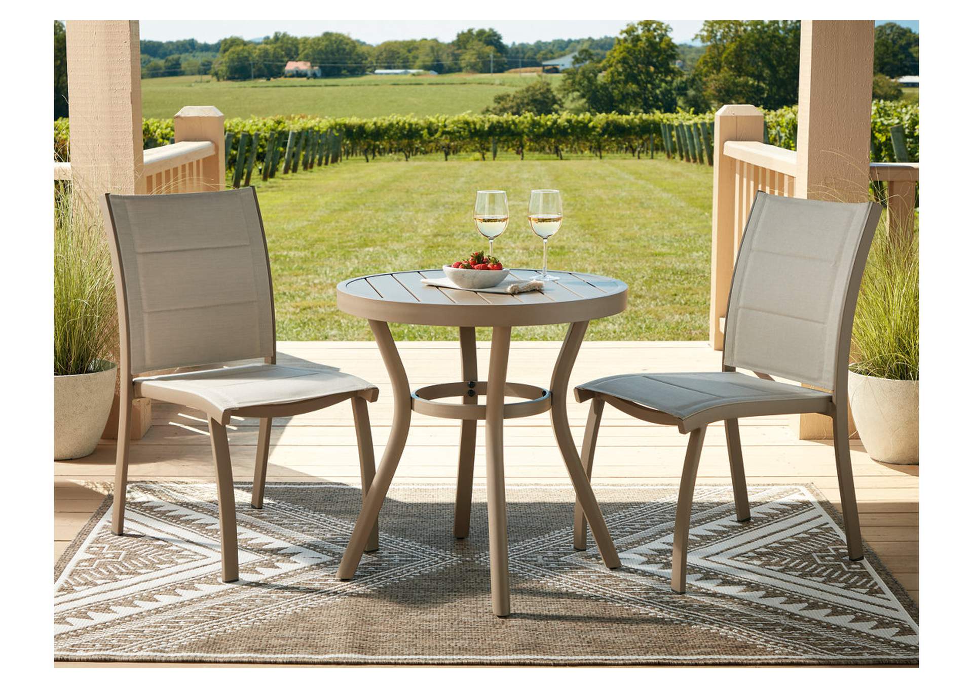 Mission Beach Outdoor Table and 2 Chairs image 2