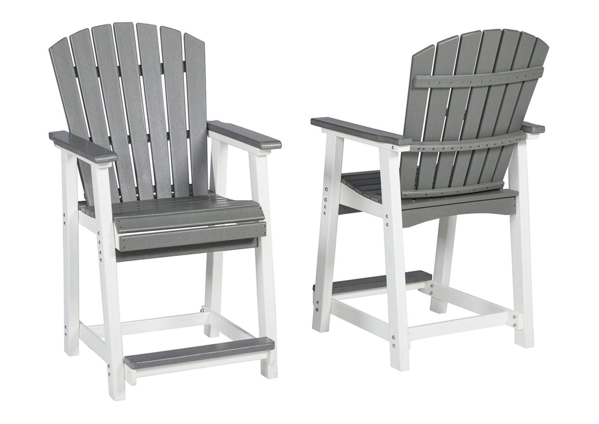 Transville Outdoor Counter Height Bar Stool (Set of 2) image 4