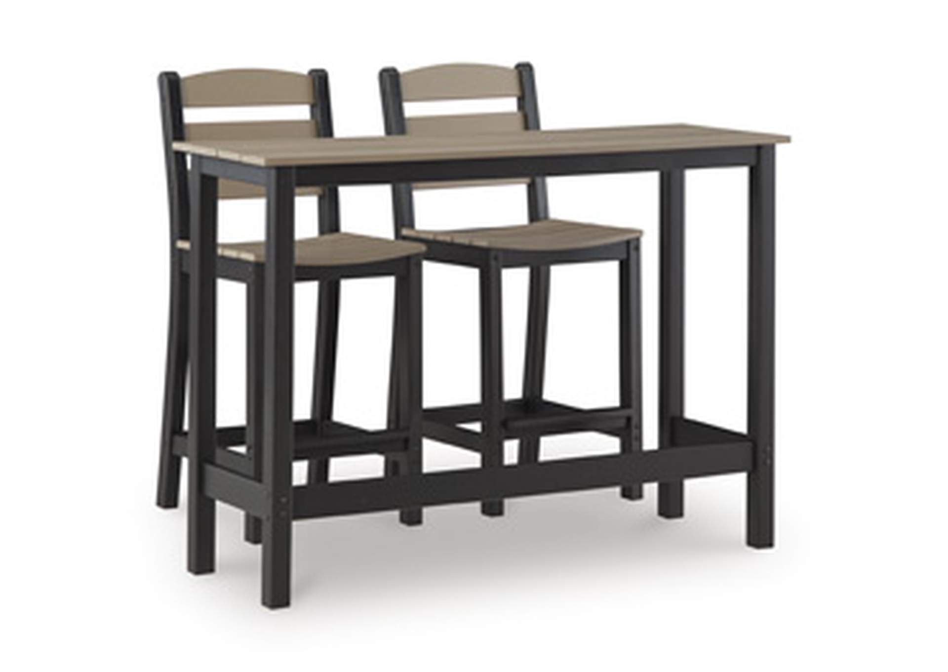 Shoreline Beach Outdoor Counter Table and 2 Barstools image 7
