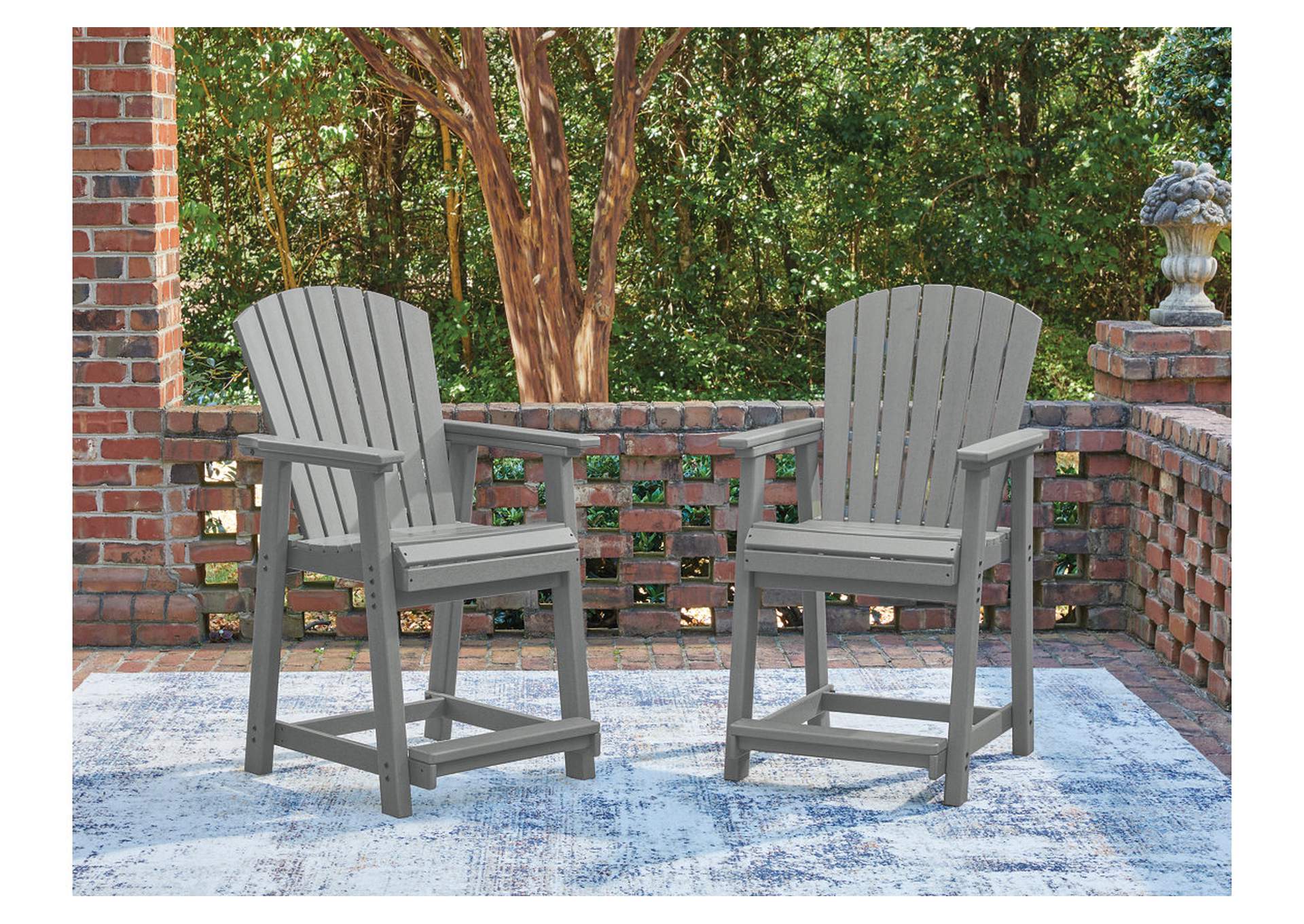 Sanctuary Beach Outdoor Counter Height Bar Stool (Set of 2) image 2