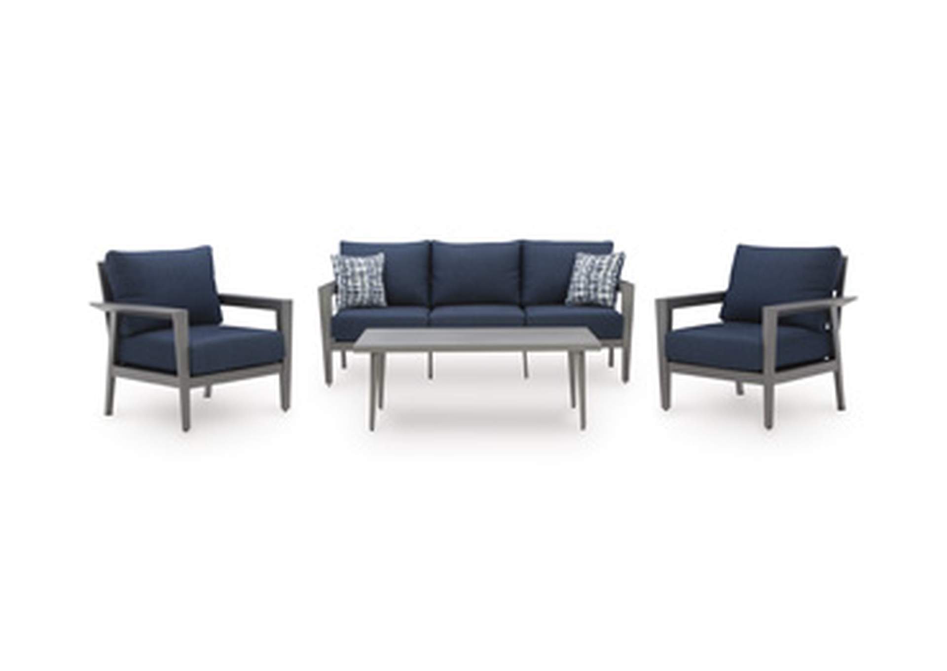 Gali Outdoor Sofa/Chairs/Table Set (Set of 4) image 15