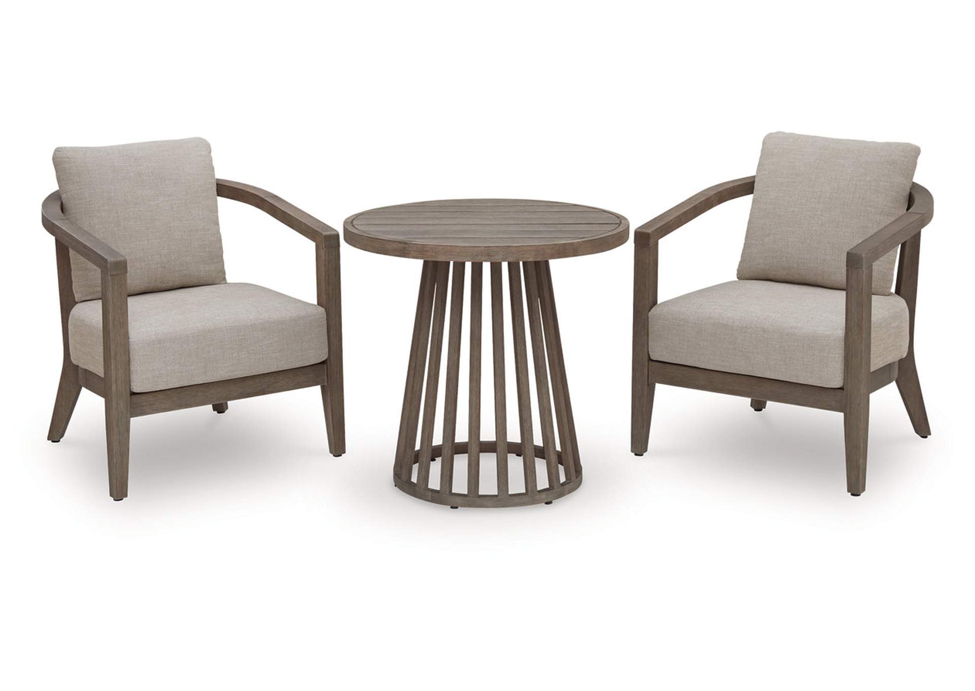 Joy Lagoon Outdoor Chairs with Cushions/Table (Set of 3) image 1