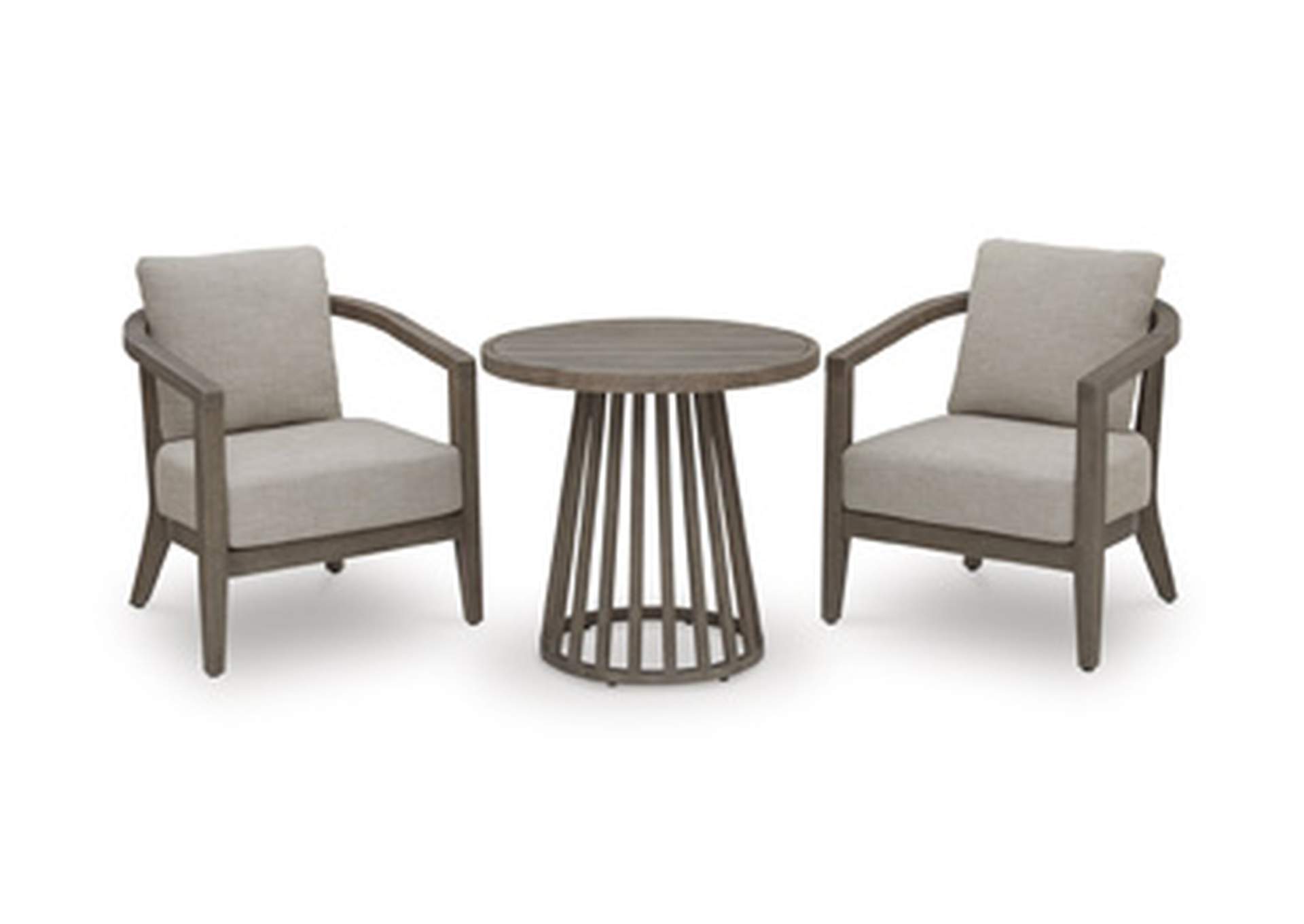 Joy Lagoon Outdoor Chairs with Cushions/Table (Set of 3) image 4