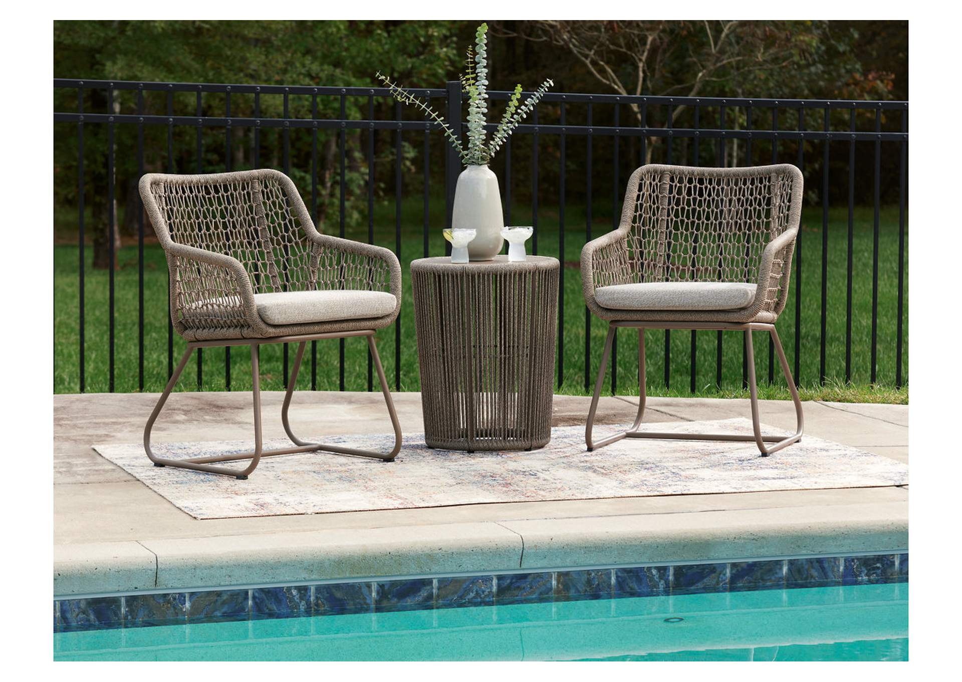 Majors Beach Outdoor Table and 2 Chairs image 2