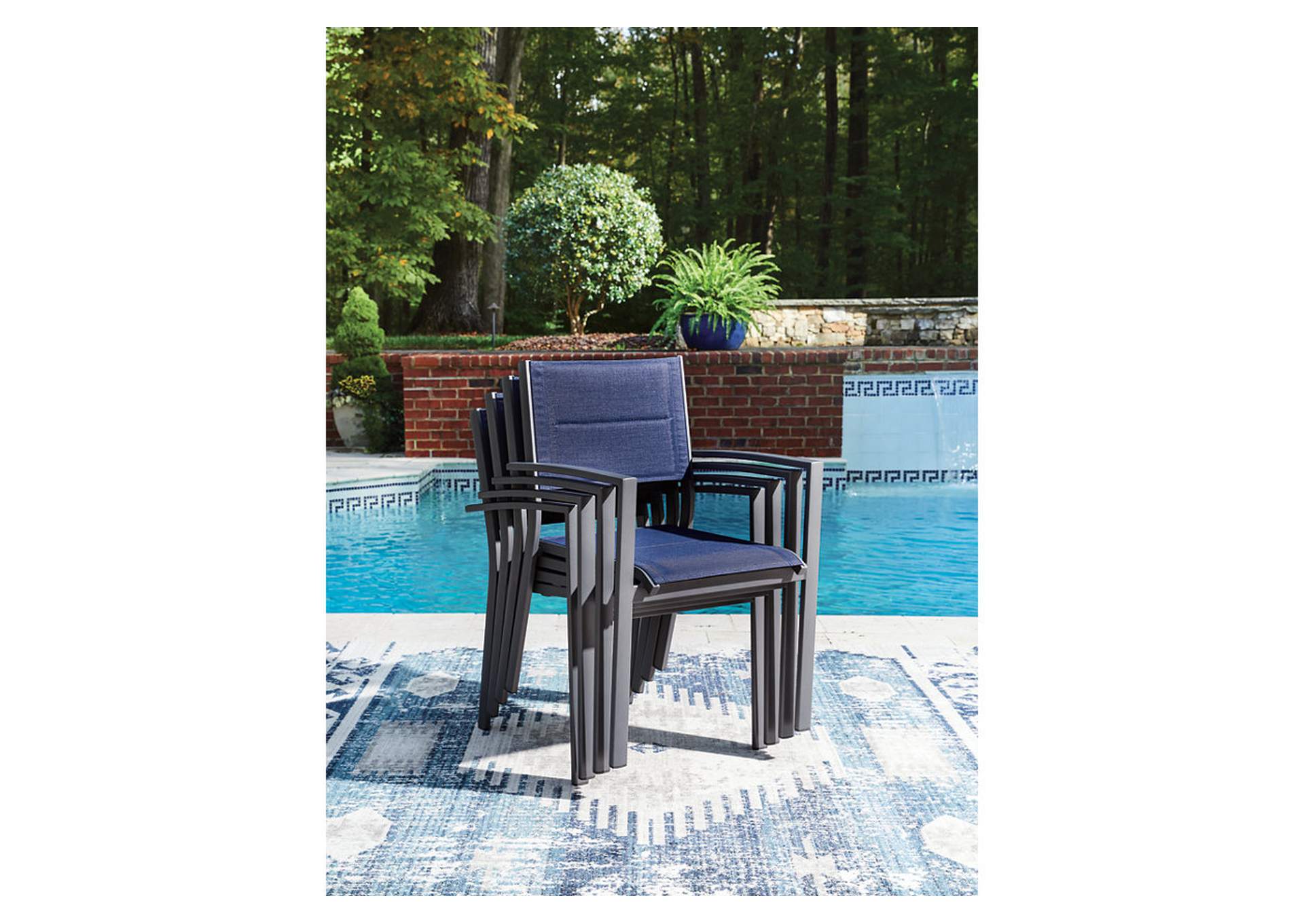 Rocky Creek Outdoor Sling Arm Chair (Set of 4) image 5