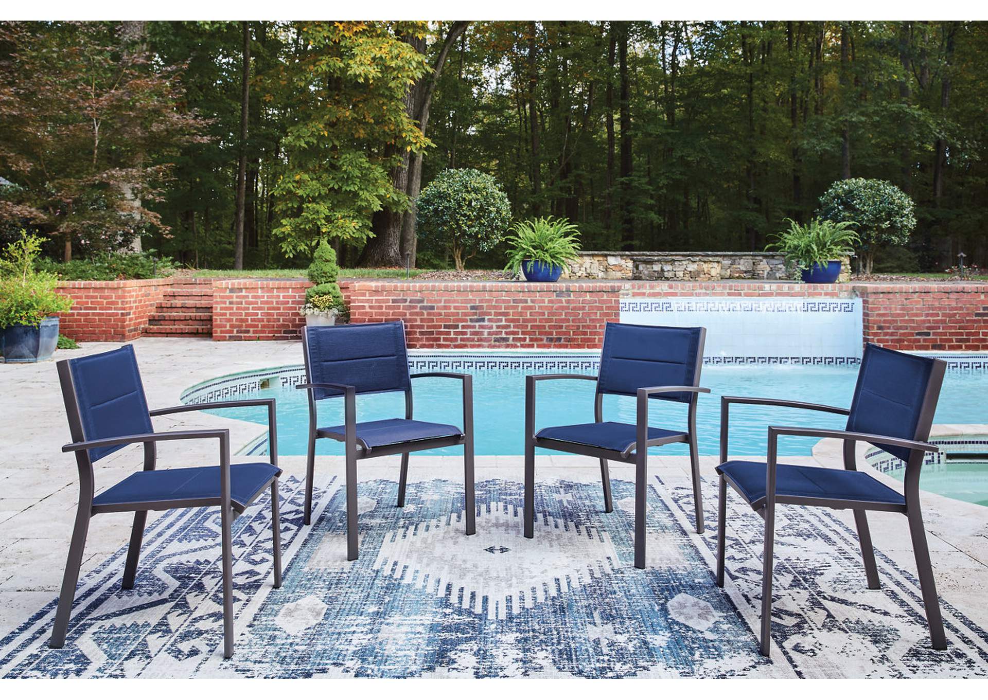 Rocky Creek Outdoor Sling Arm Chair (Set of 4) image 2