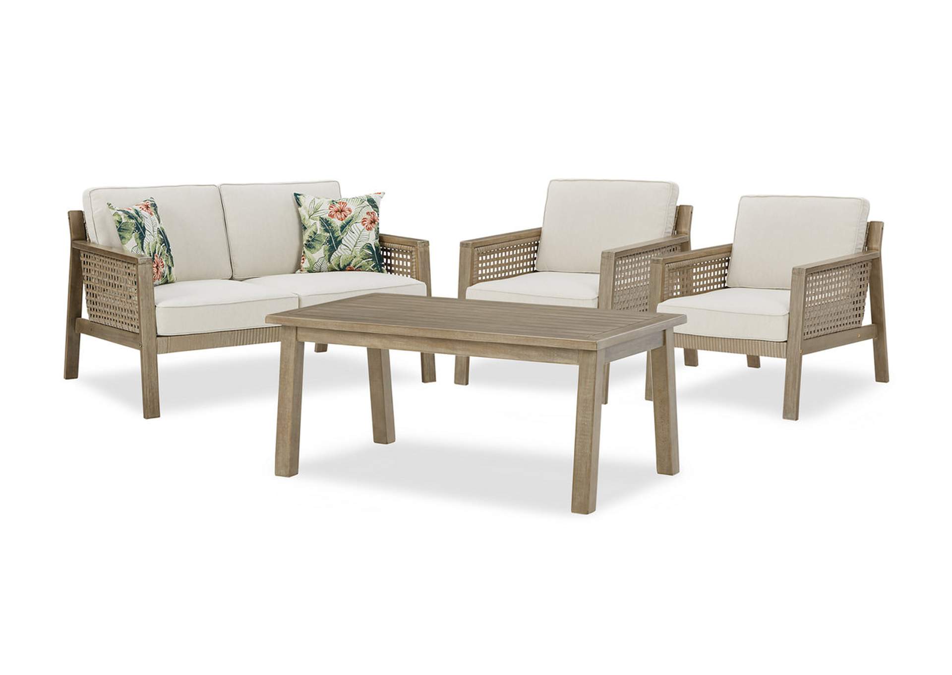 Barn Cove Outdoor Loveseat with 2 Lounge Chairs
